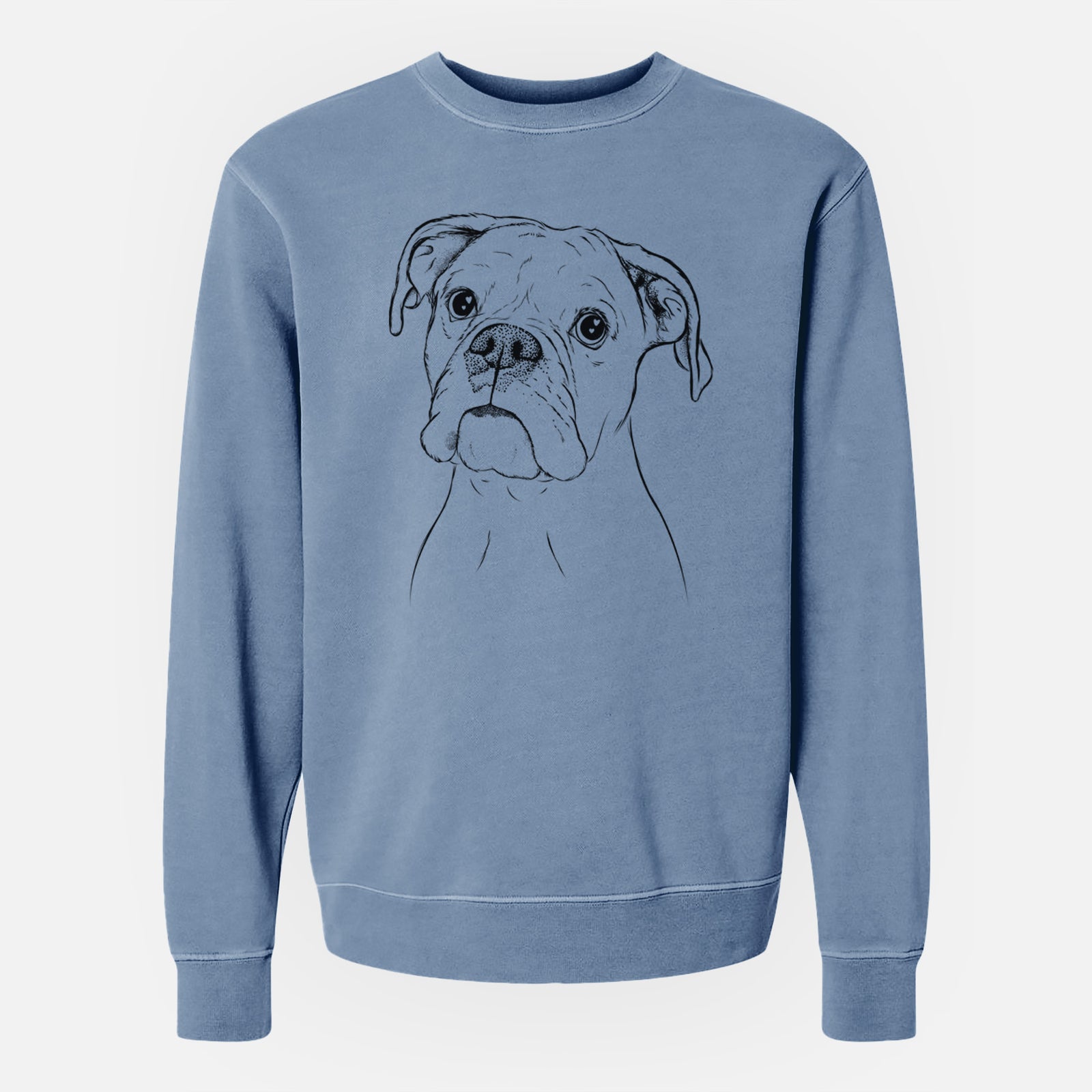 Bare Ellie the Boxer - Unisex Pigment Dyed Crew Sweatshirt