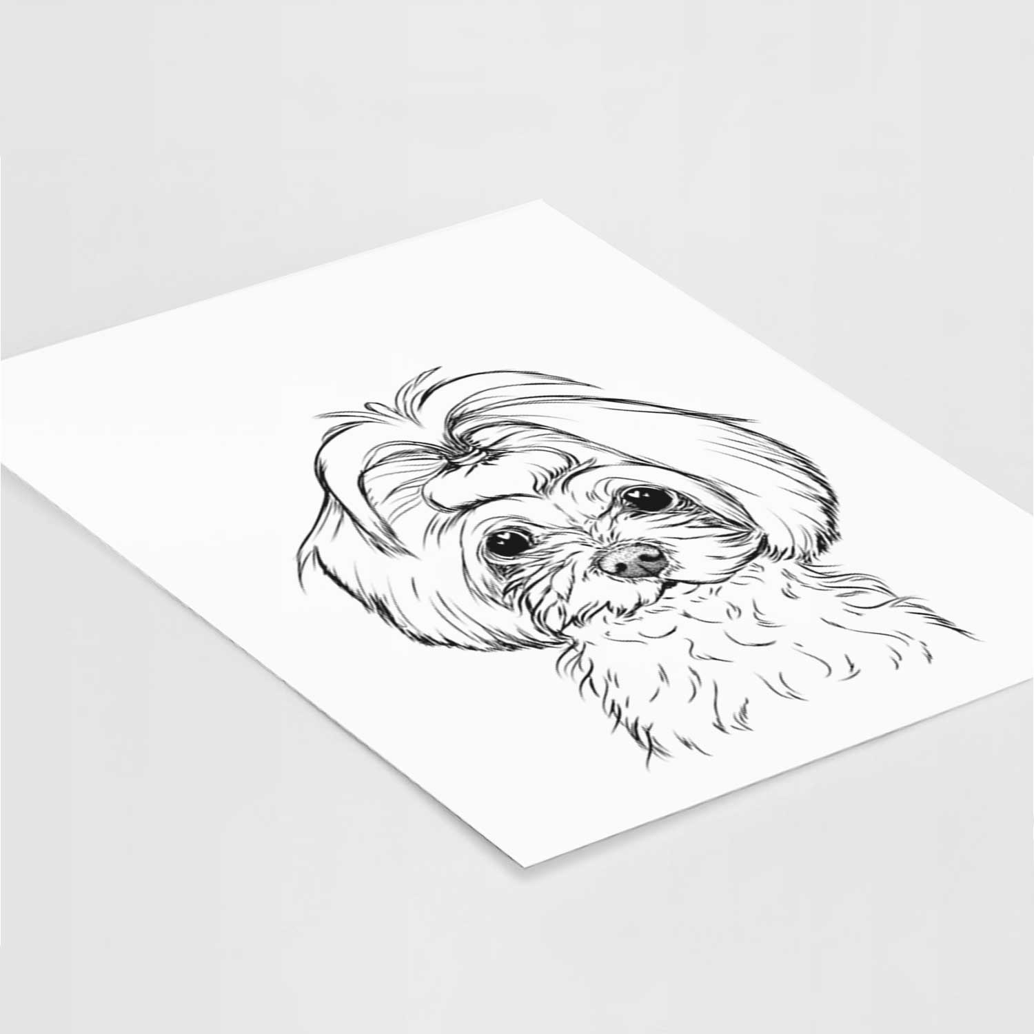 Ellie the Maltese Art Print