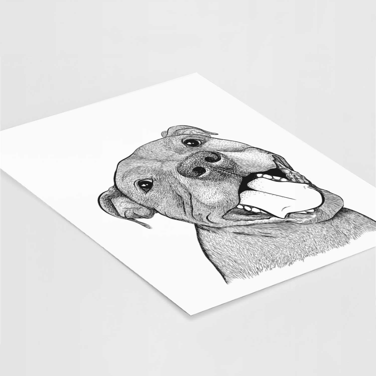 Eloise the Pitbull Mix Art Print