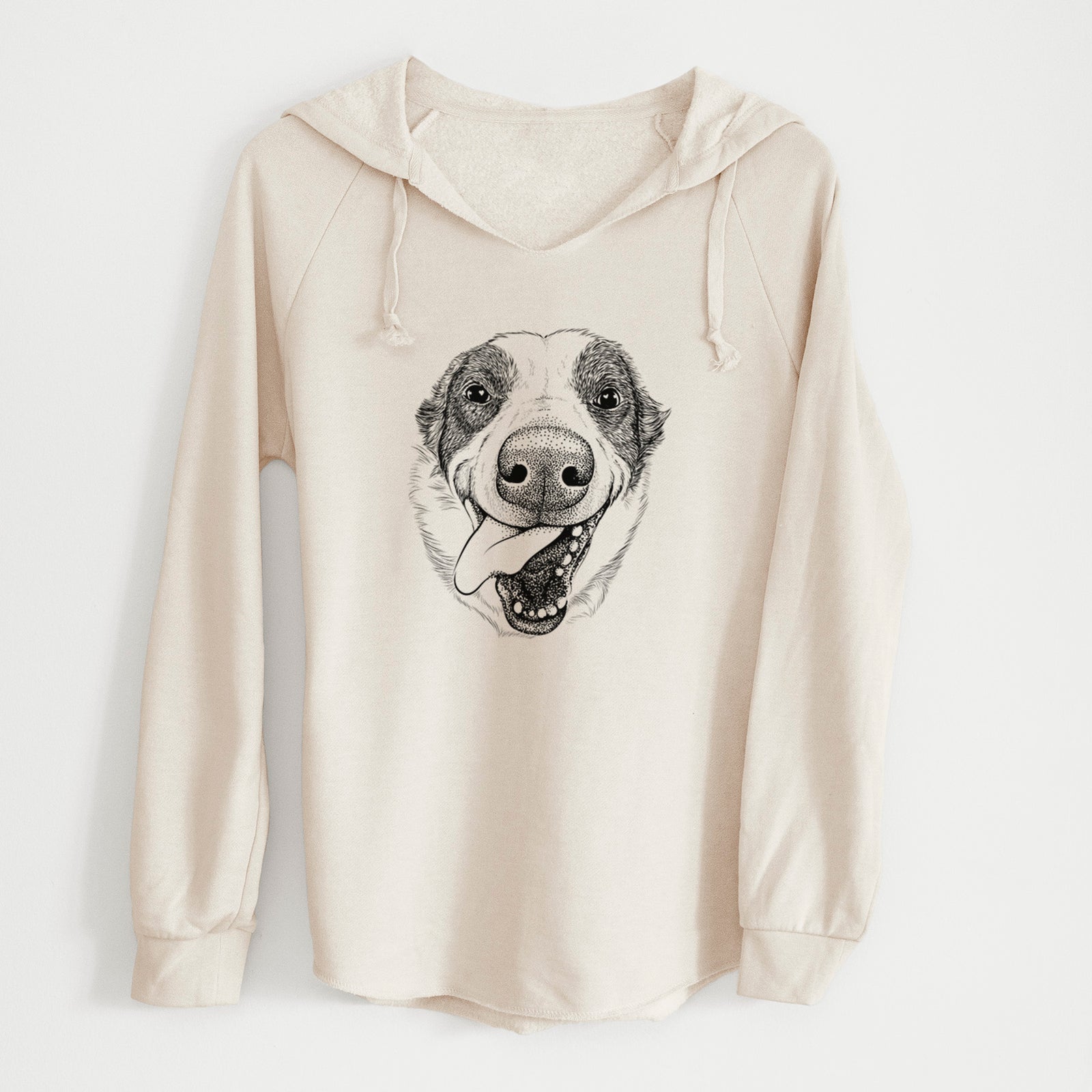 Bare Elwood the Border Collie - Cali Wave Hooded Sweatshirt