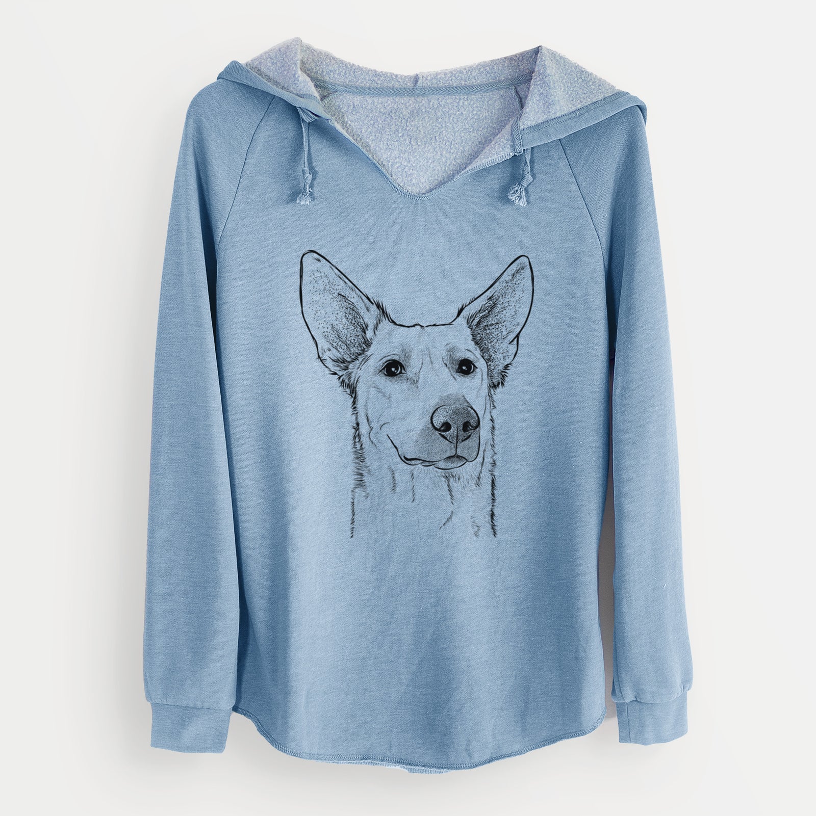 Bare Ember the Shepherd Mix - Cali Wave Hooded Sweatshirt