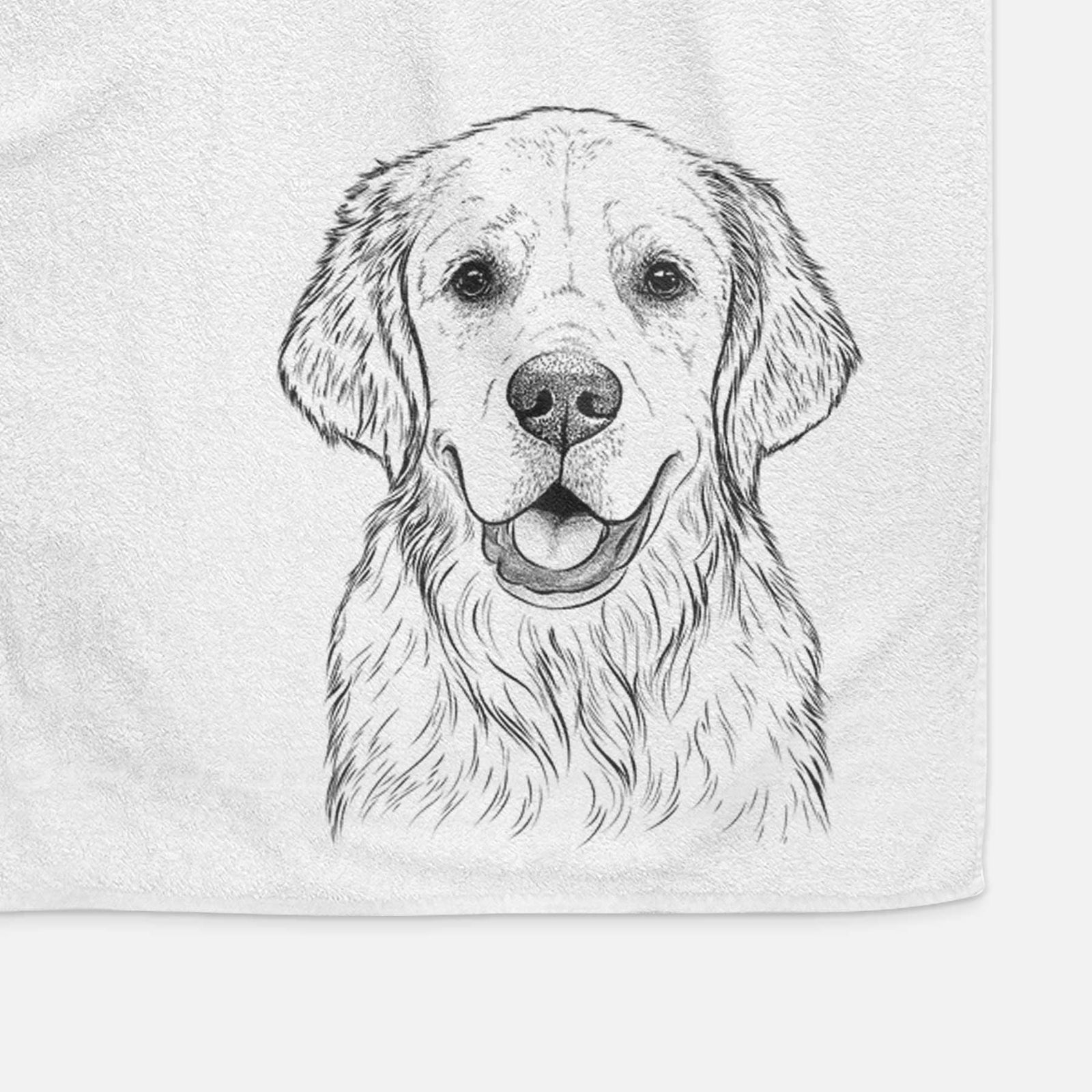 Emma the Golden Retriever Decorative Hand Towel