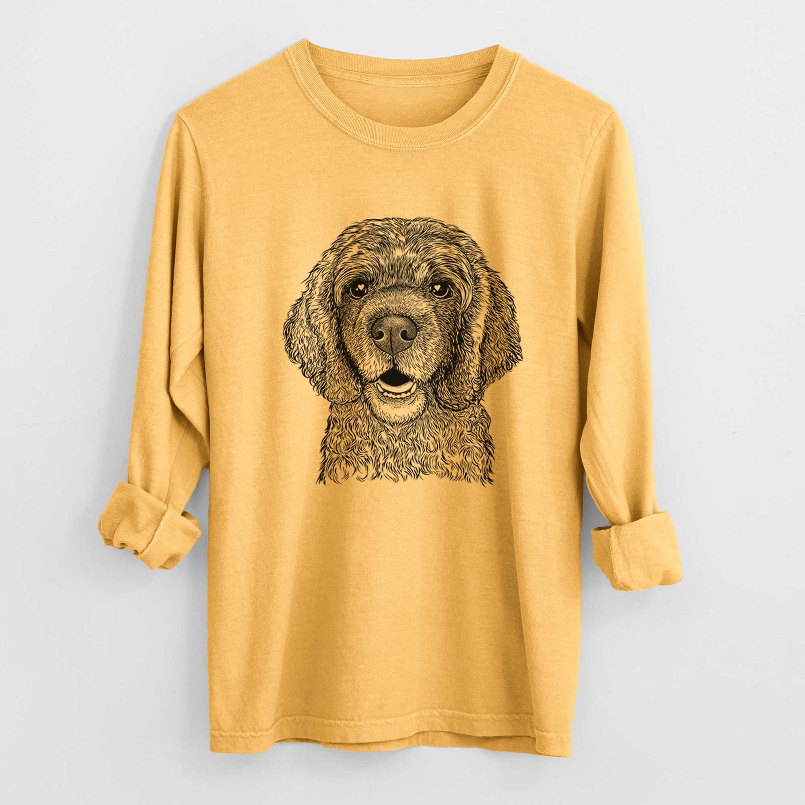 Bare Fannie Mae the Cocker Spaniel - Heavyweight 100% Cotton Long Sleeve