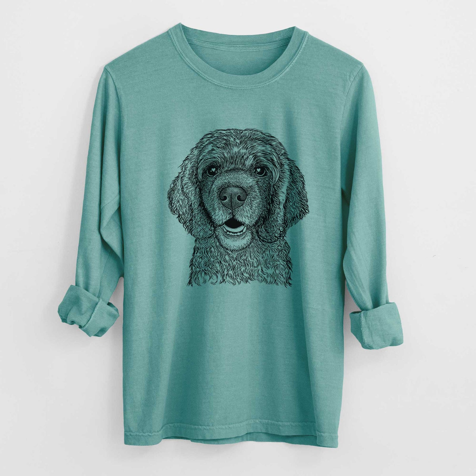 Bare Fannie Mae the Cocker Spaniel - Heavyweight 100% Cotton Long Sleeve