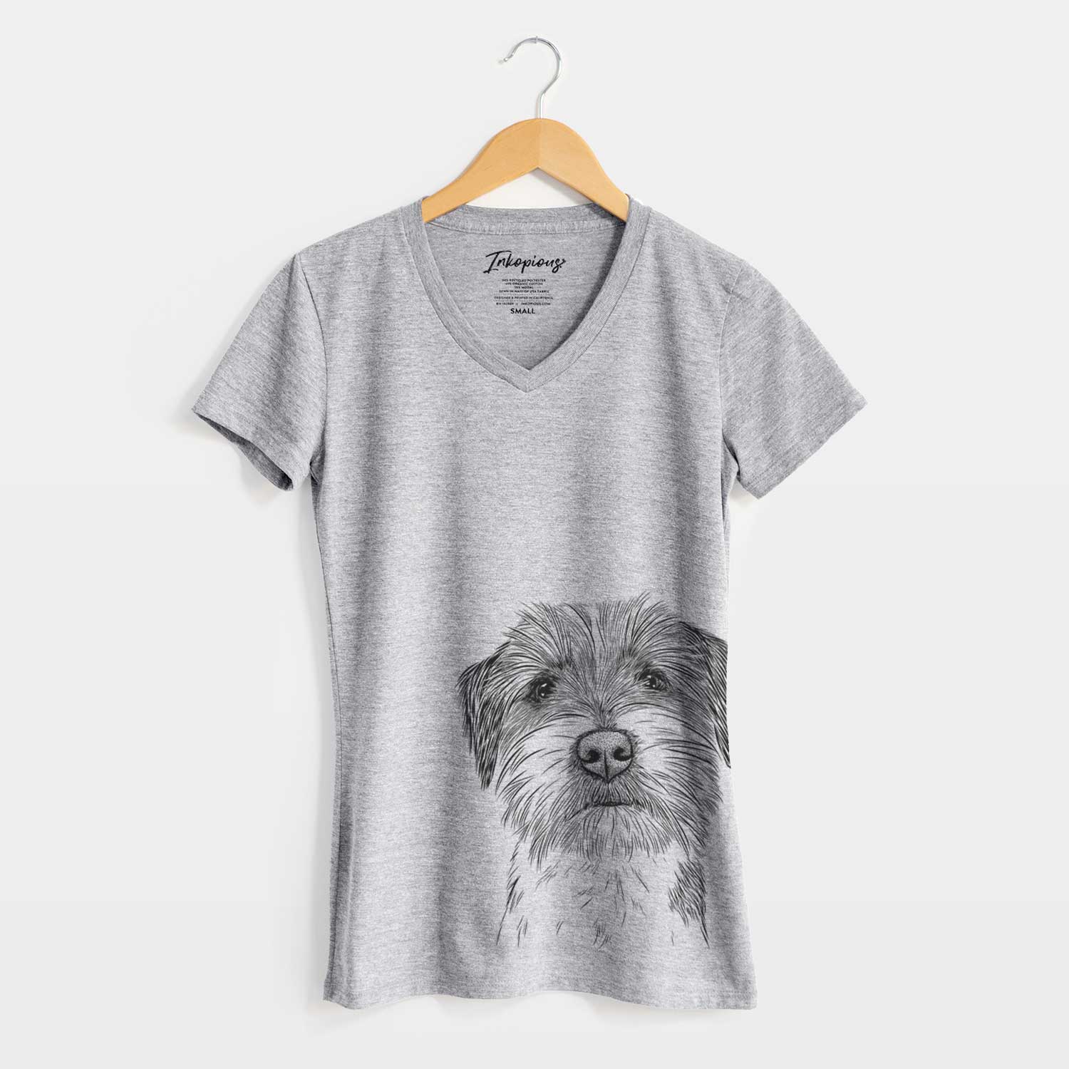 Bare Feis the Parson Russell Terrier - Women's V-neck Shirt