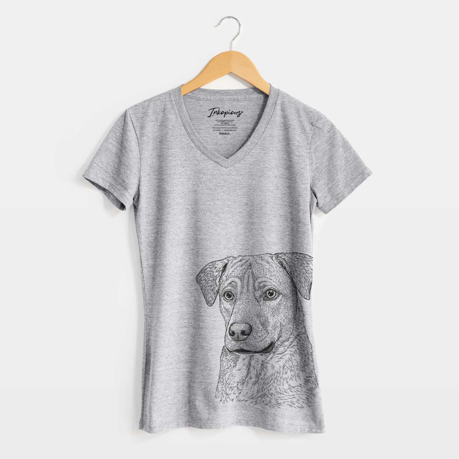 Bare Feta the Mixed Breed - Women's V-neck Shirt