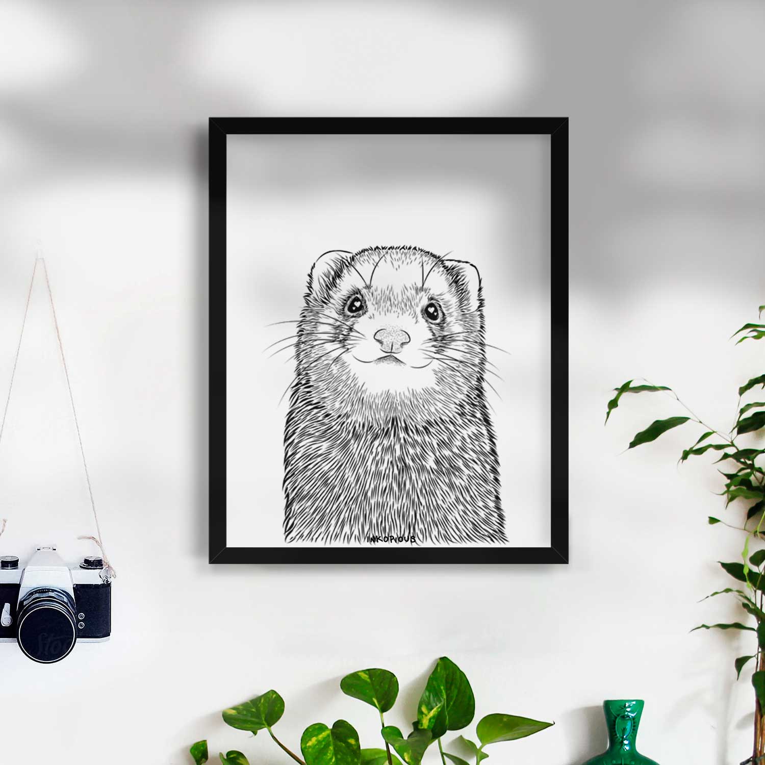 Fig the Ferret Art Print