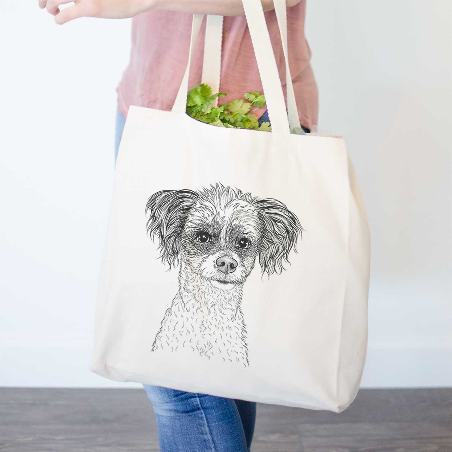 Finley Beth the Papillon Mix - Tote Bag
