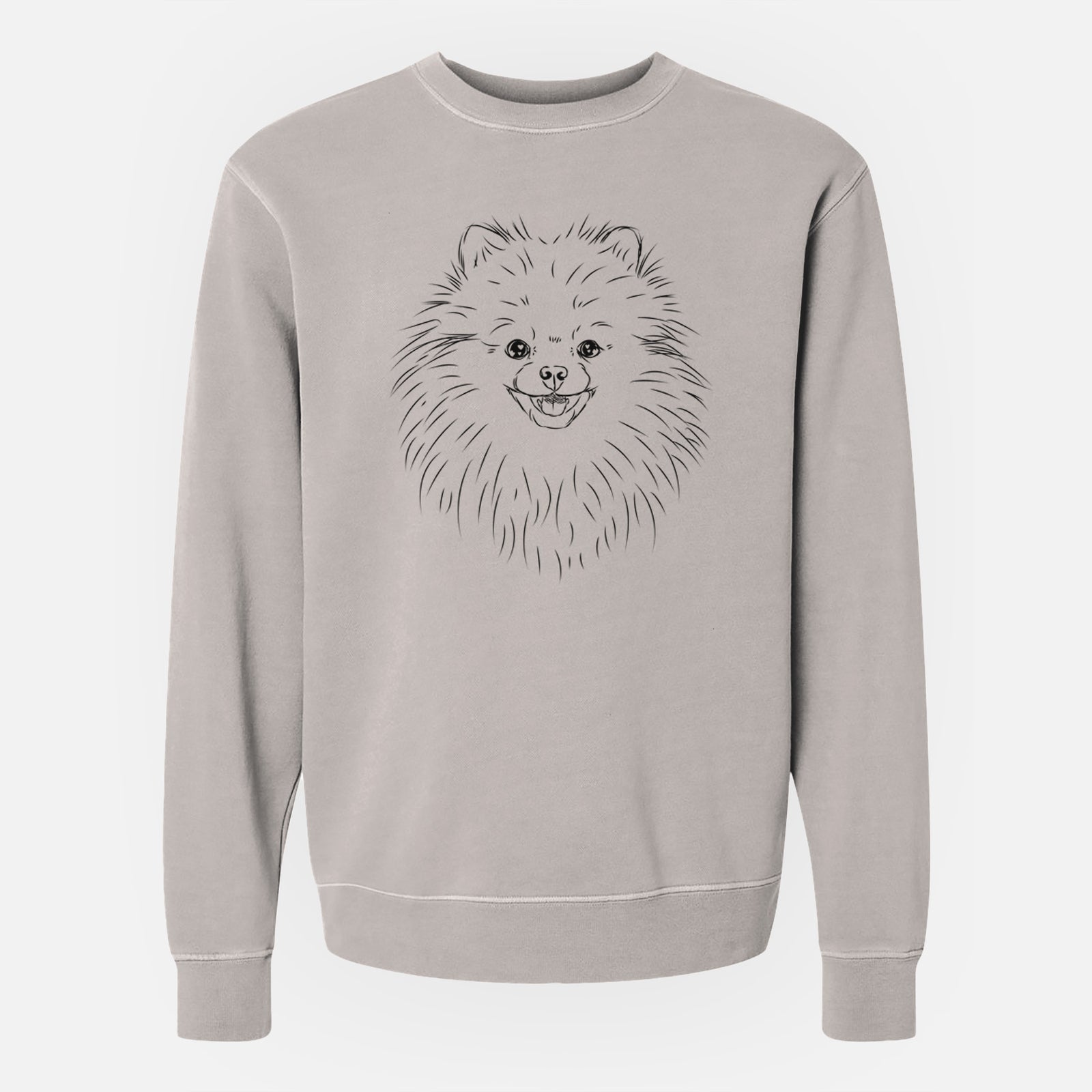Bare Finn the Pomeranian - Unisex Pigment Dyed Crew Sweatshirt