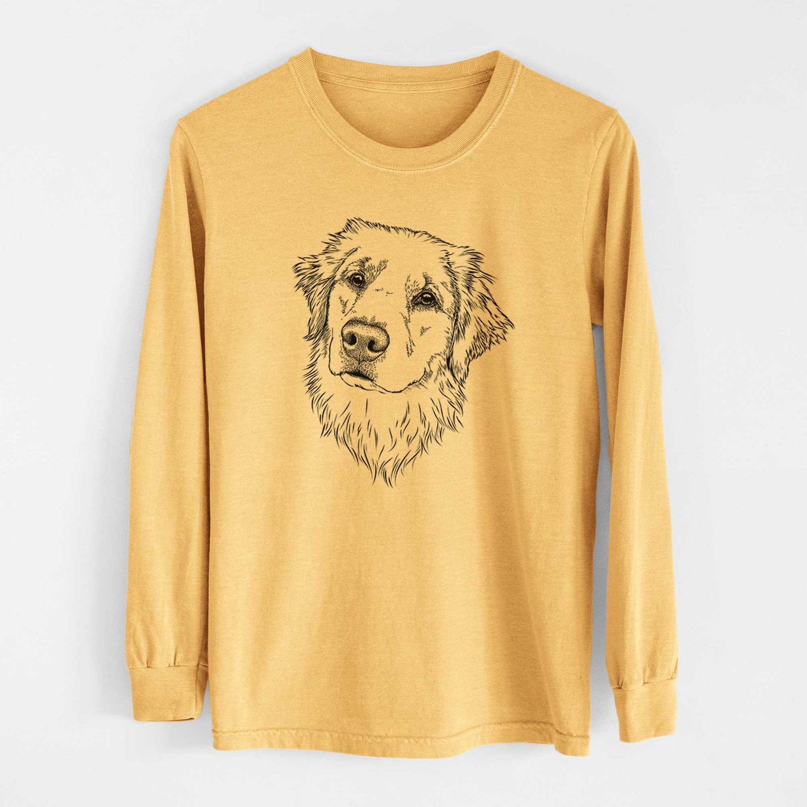 Bare Fiona the Golden Retriever - Heavyweight 100% Cotton Long Sleeve