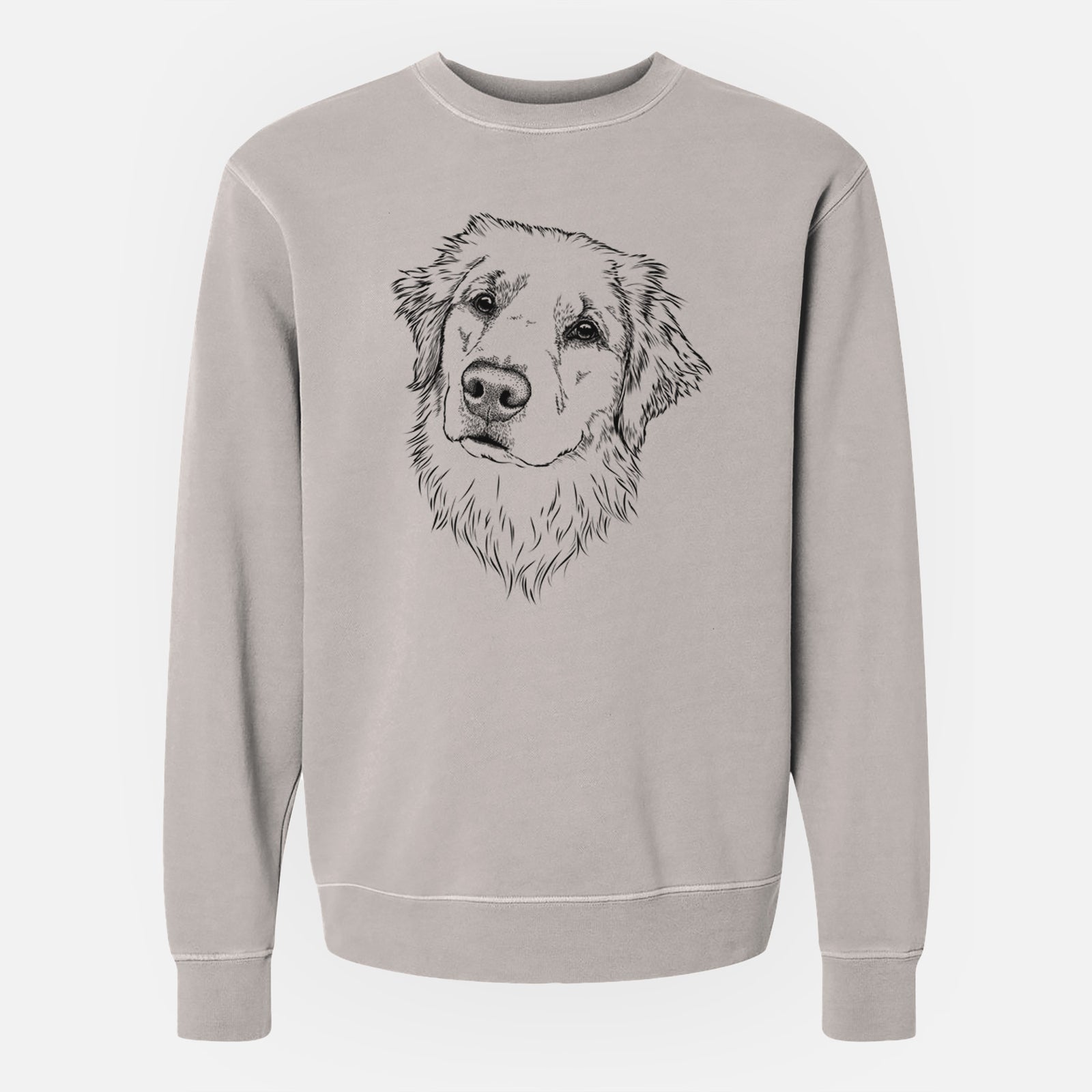 Bare Fiona the Golden Retriever - Unisex Pigment Dyed Crew Sweatshirt