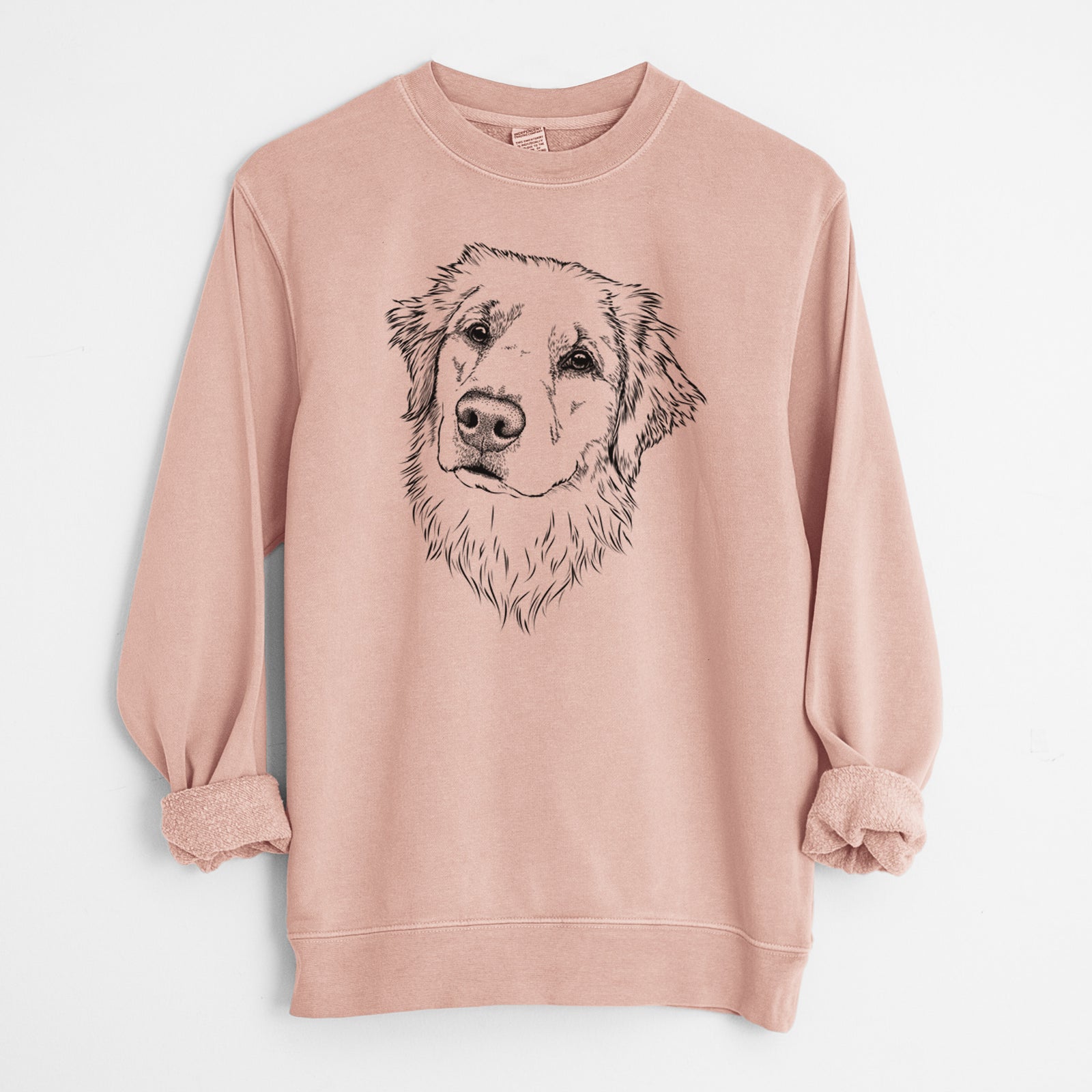Bare Fiona the Golden Retriever - Unisex Pigment Dyed Crew Sweatshirt