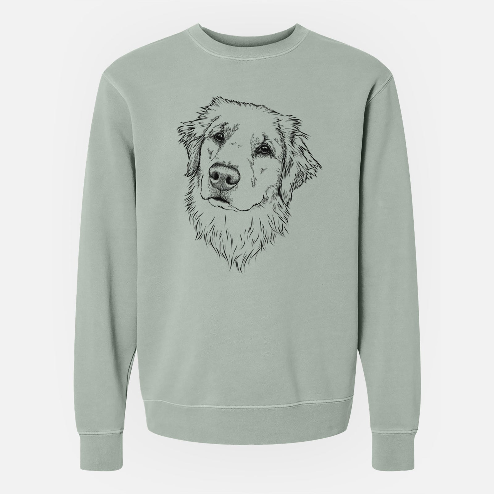 Bare Fiona the Golden Retriever - Unisex Pigment Dyed Crew Sweatshirt