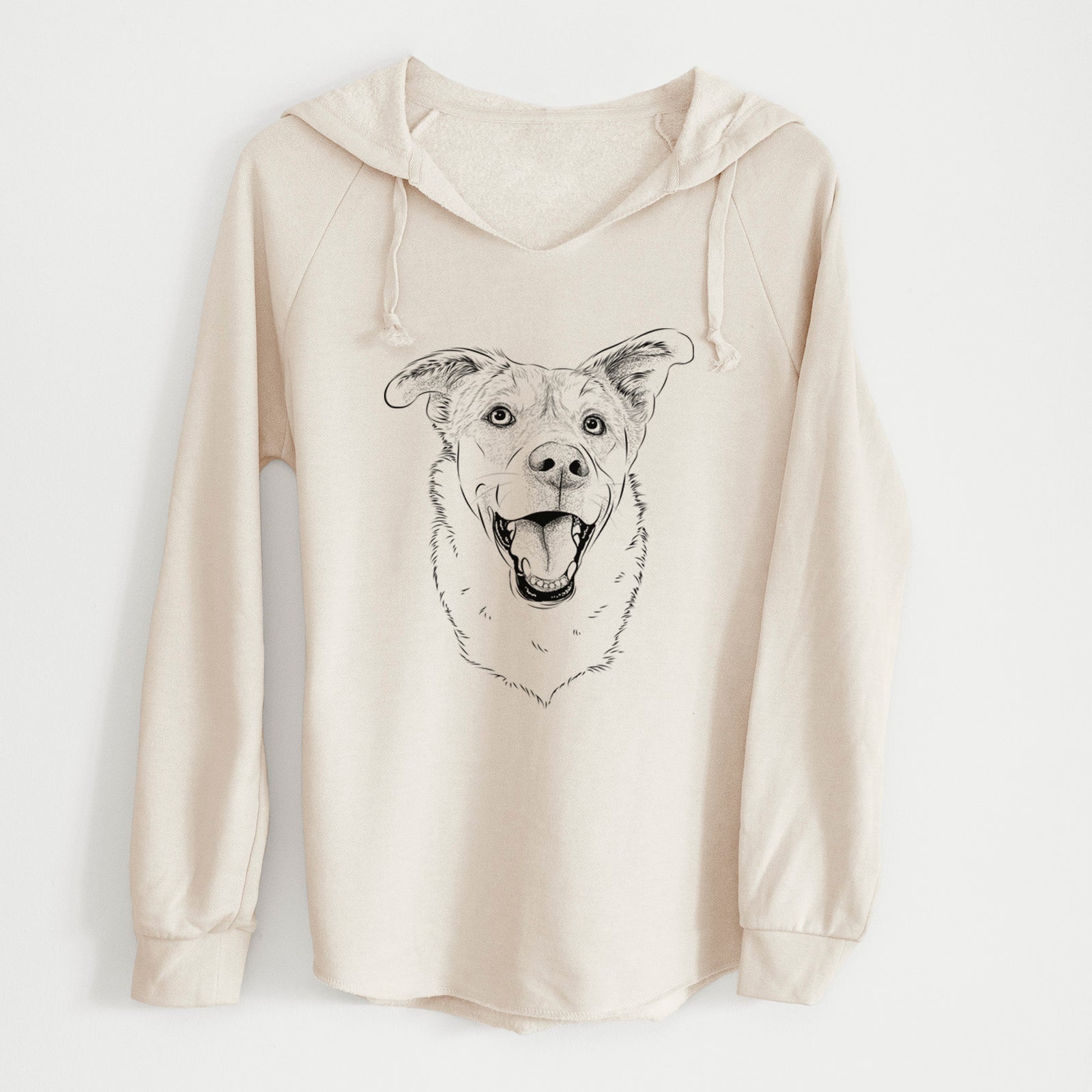 Bare Fira the Saint Bernard Husky Mix - Cali Wave Hooded Sweatshirt