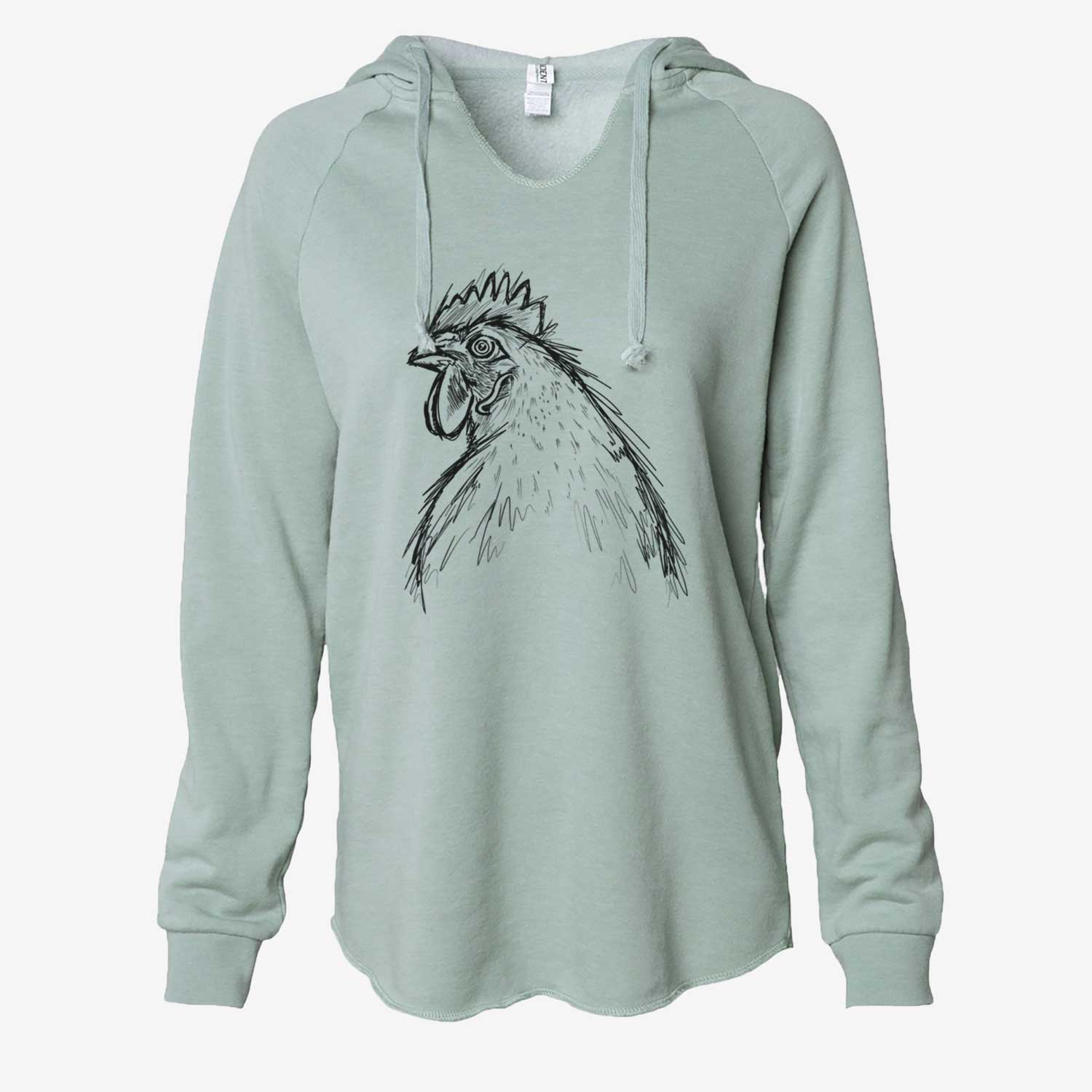 Florence the White Leghorn Hen - Cali Wave Hooded Sweatshirt