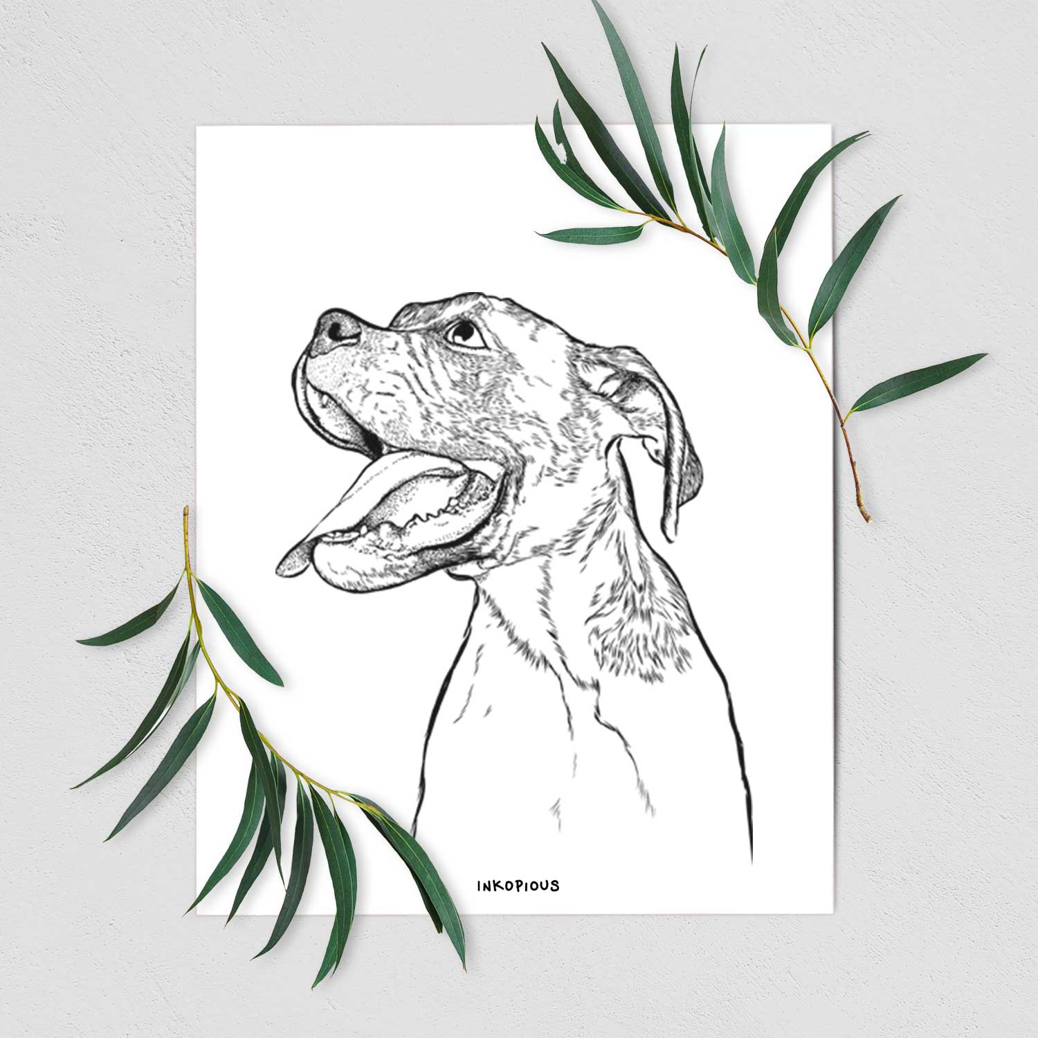 Floyd the Boxer Art Print