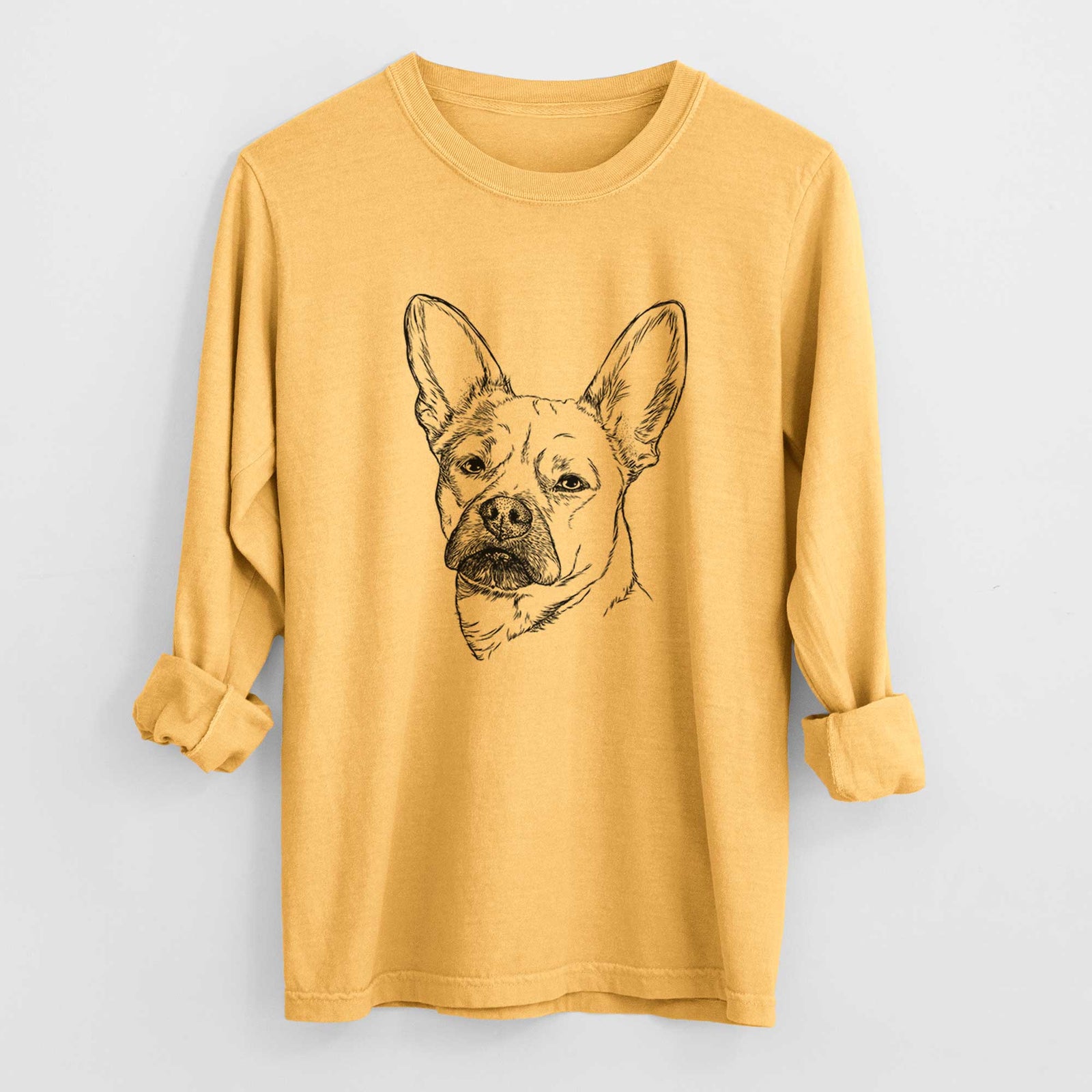 Bare Frankie the Mixed Breed - Heavyweight 100% Cotton Long Sleeve