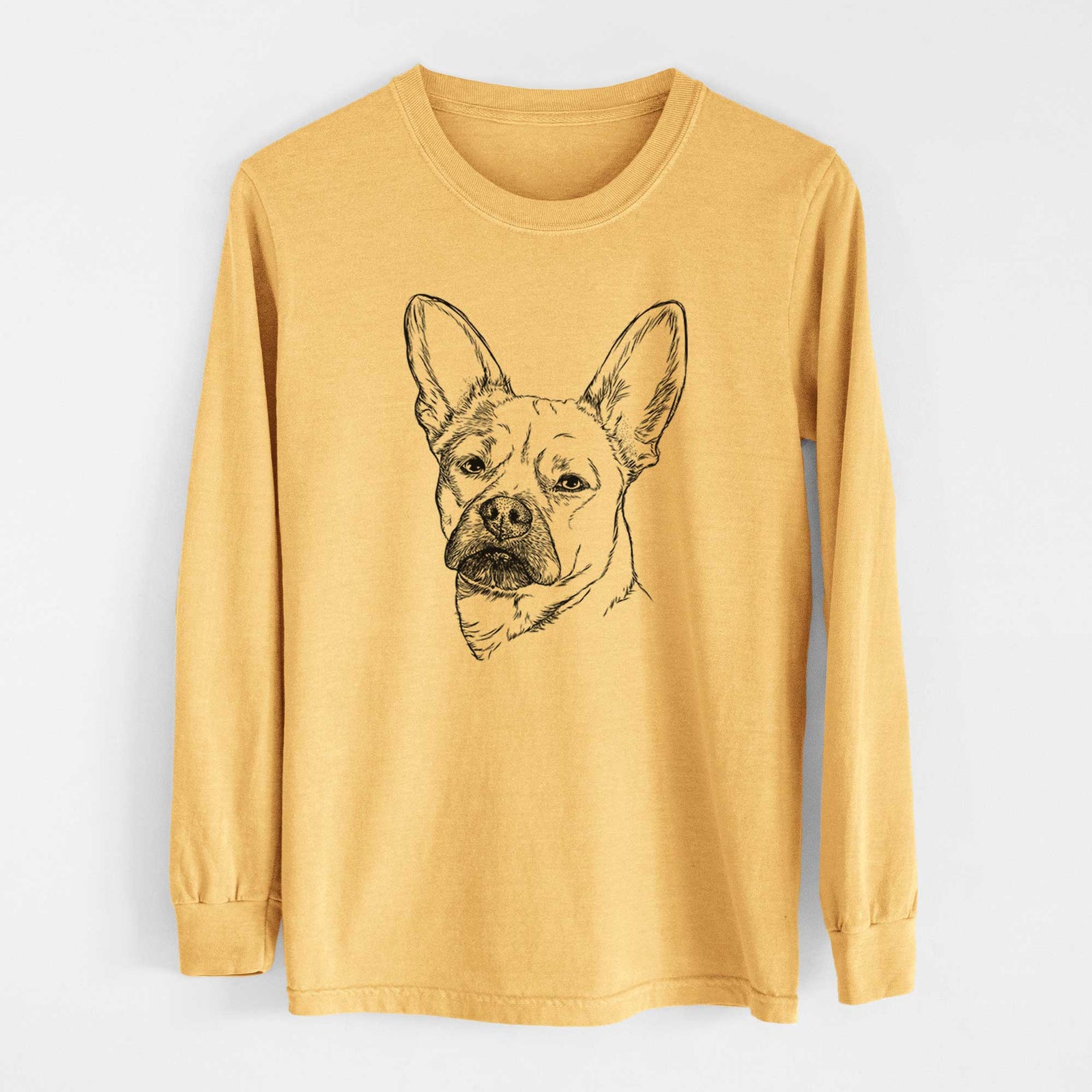 Bare Frankie the Mixed Breed - Heavyweight 100% Cotton Long Sleeve