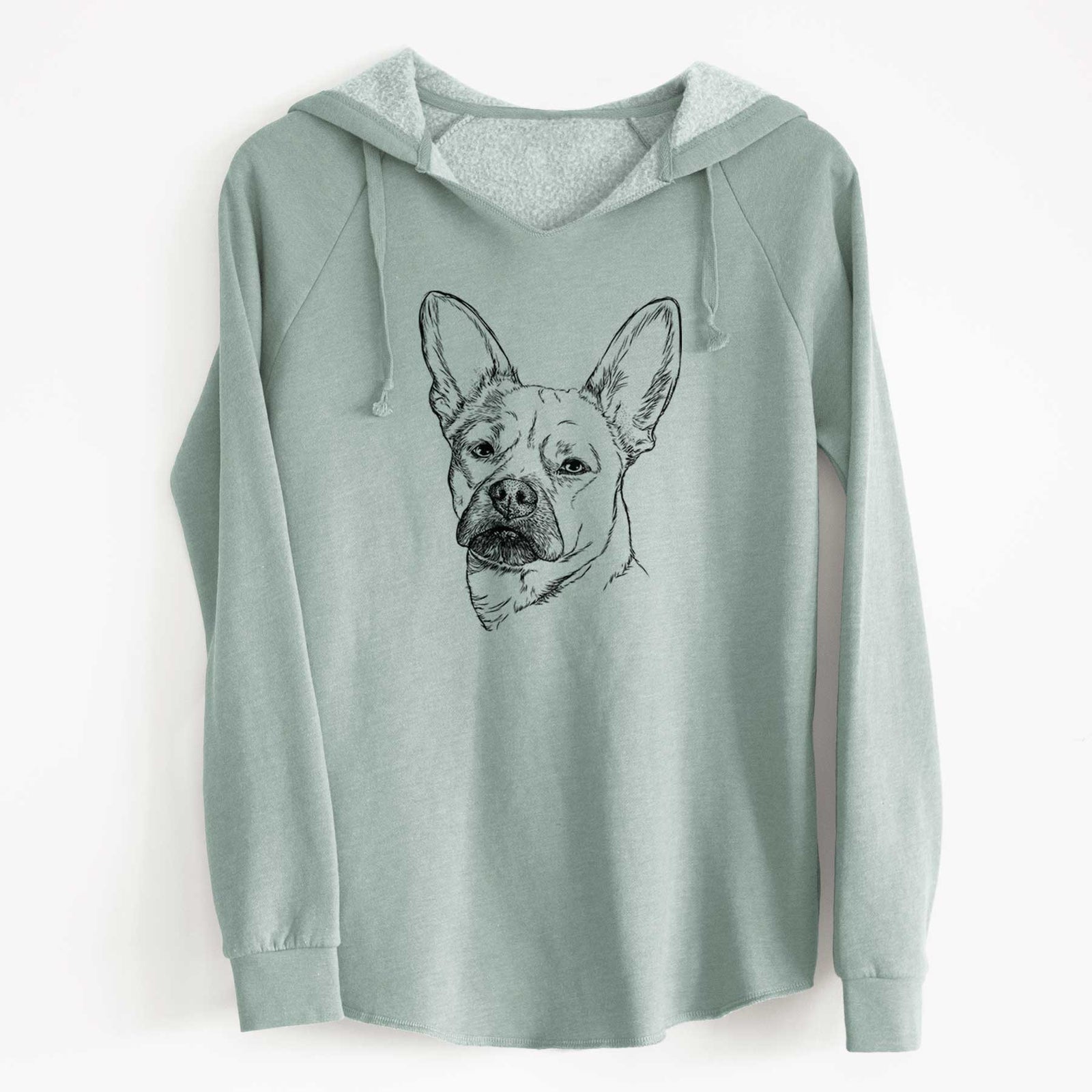Bare Frankie the Mixed Breed - Cali Wave Hooded Sweatshirt