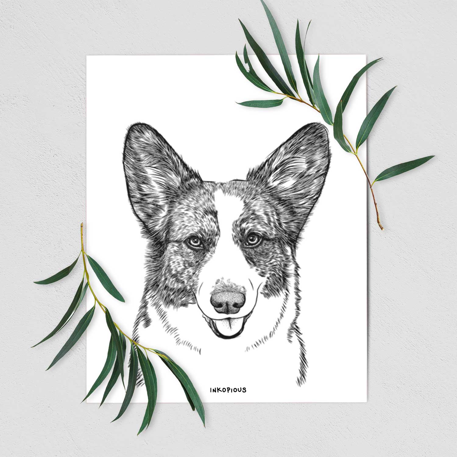 Gabby the Cardigan Welsh Corgi Art Print