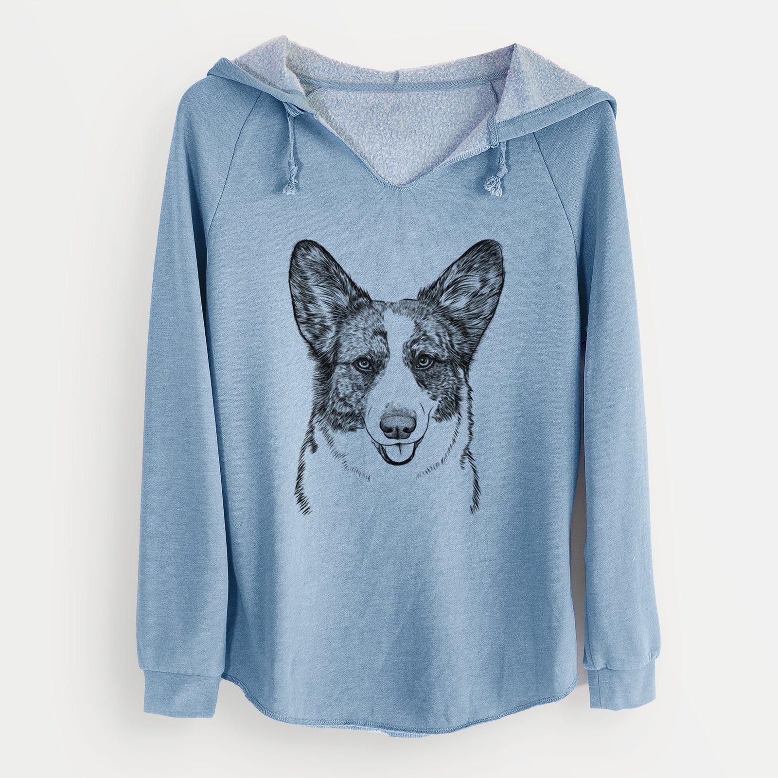 Bare Gabby the Cardigan Welsh Corgi - Cali Wave Hooded Sweatshirt