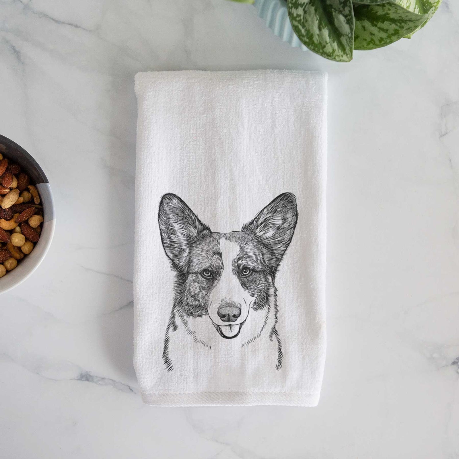 Gabby the Cardigan Welsh Corgi Decorative Hand Towel