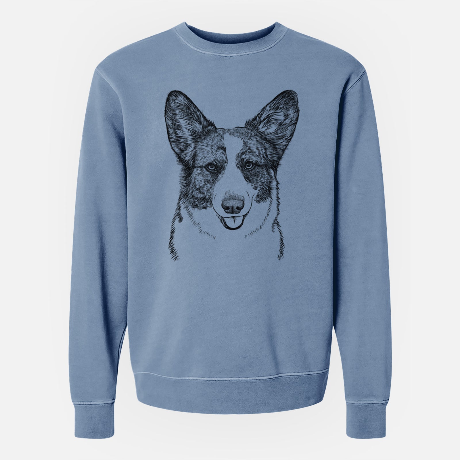 Bare Gabby the Cardigan Welsh Corgi - Unisex Pigment Dyed Crew Sweatshirt