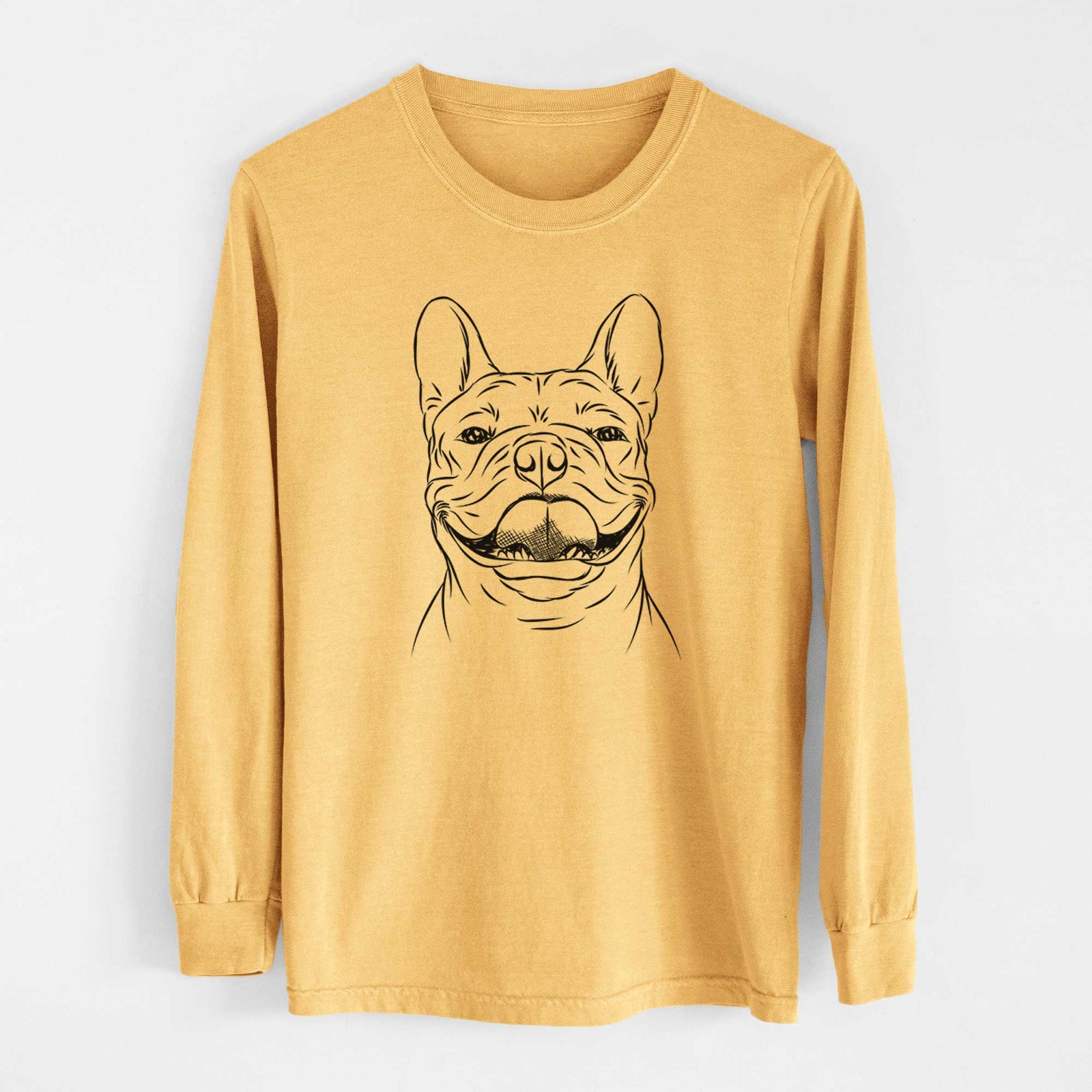 Bare Gaston the French Bulldog - Heavyweight 100% Cotton Long Sleeve