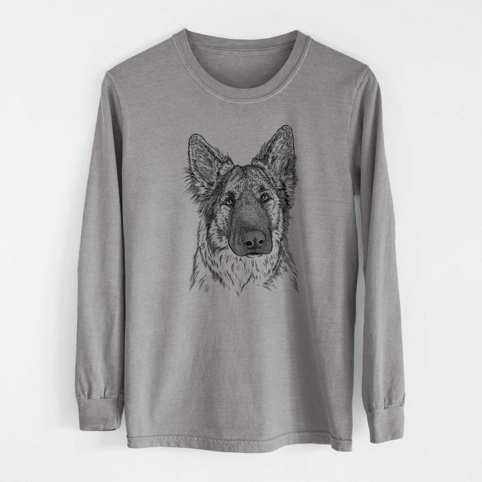 Bare Geddy the Shiloh Shepherd - Heavyweight 100% Cotton Long Sleeve