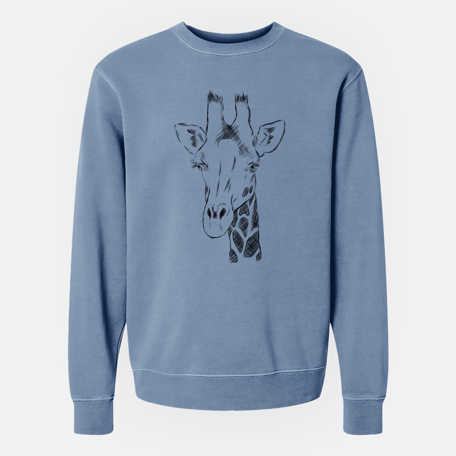 Bare Geoffrey the Giraffe - Unisex Pigment Dyed Crew Sweatshirt