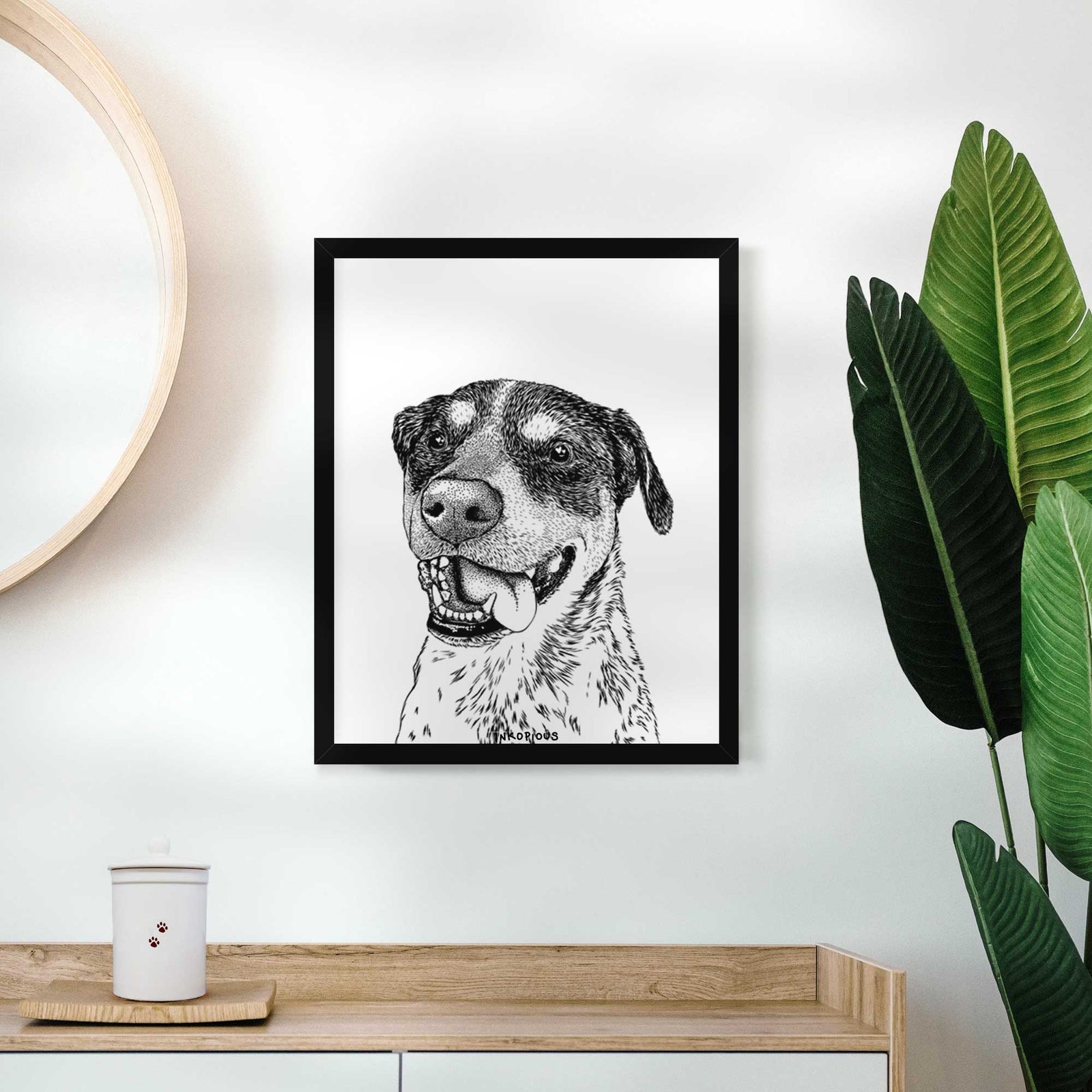Gerti the Mixed Breed Art Print