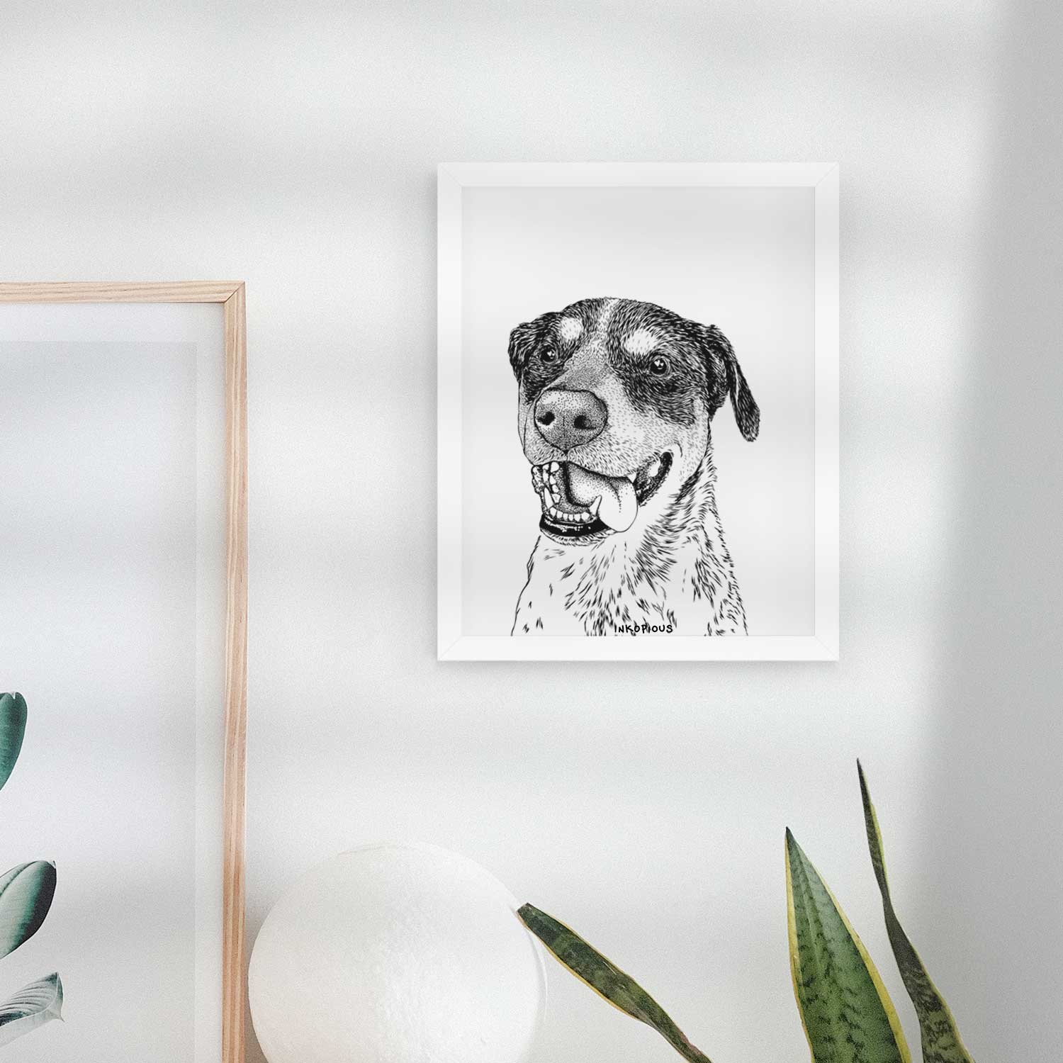 Gerti the Mixed Breed Art Print