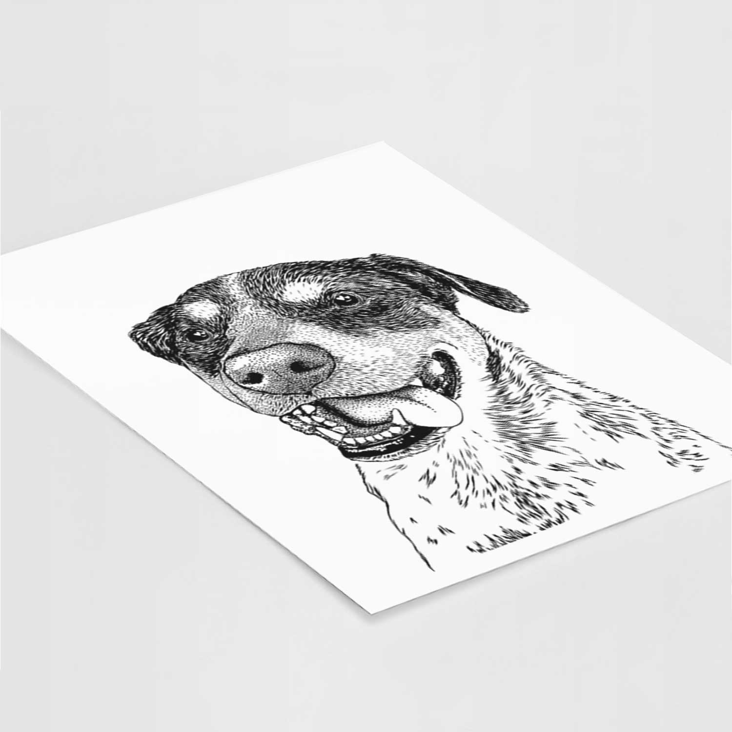 Gerti the Mixed Breed Art Print