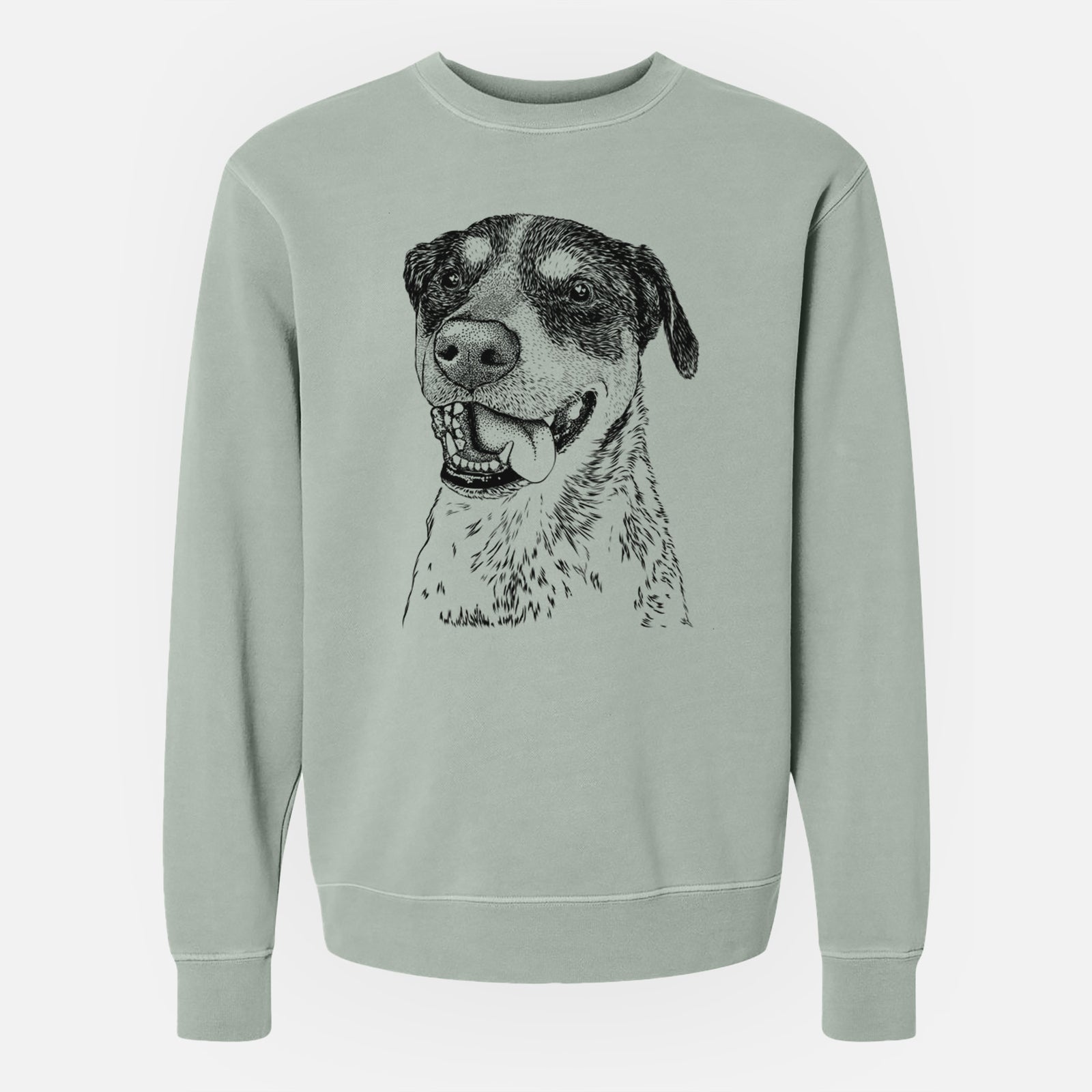 Bare Gerti the Mixed Breed - Unisex Pigment Dyed Crew Sweatshirt