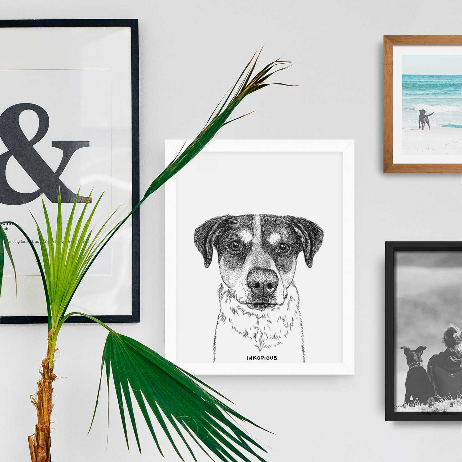 Gertrude the Mixed Breed Art Print