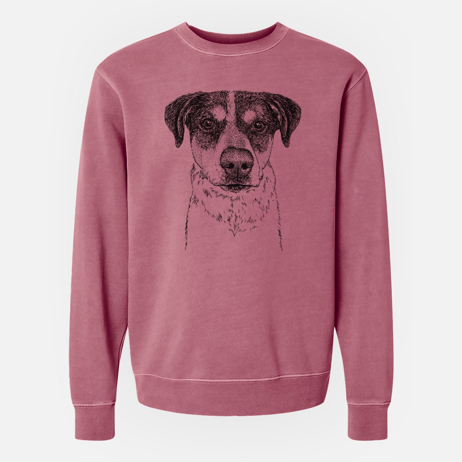Bare Gertrude the Mixed Breed - Unisex Pigment Dyed Crew Sweatshirt