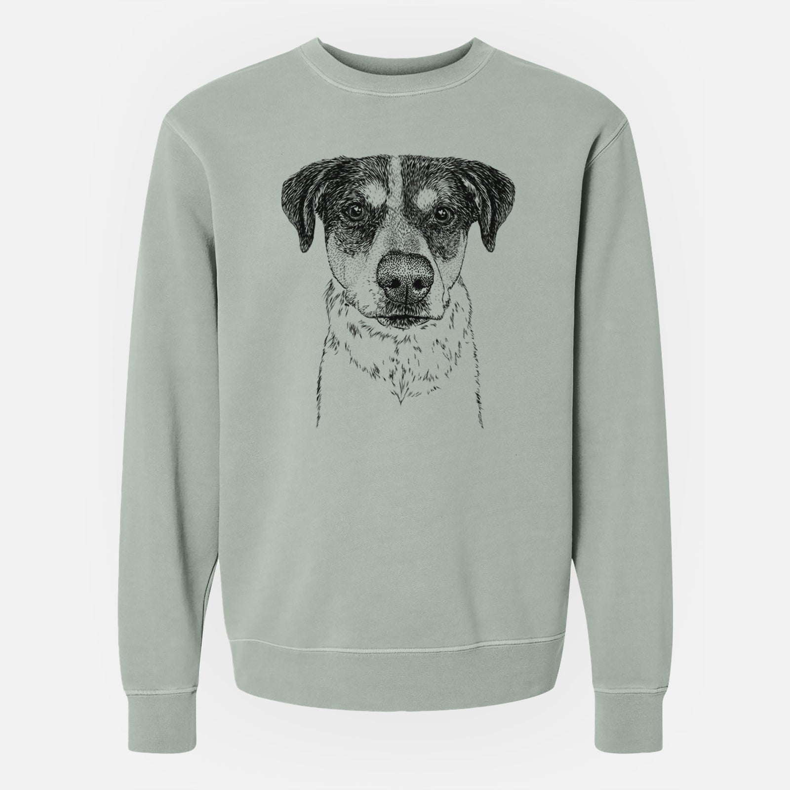 Bare Gertrude the Mixed Breed - Unisex Pigment Dyed Crew Sweatshirt