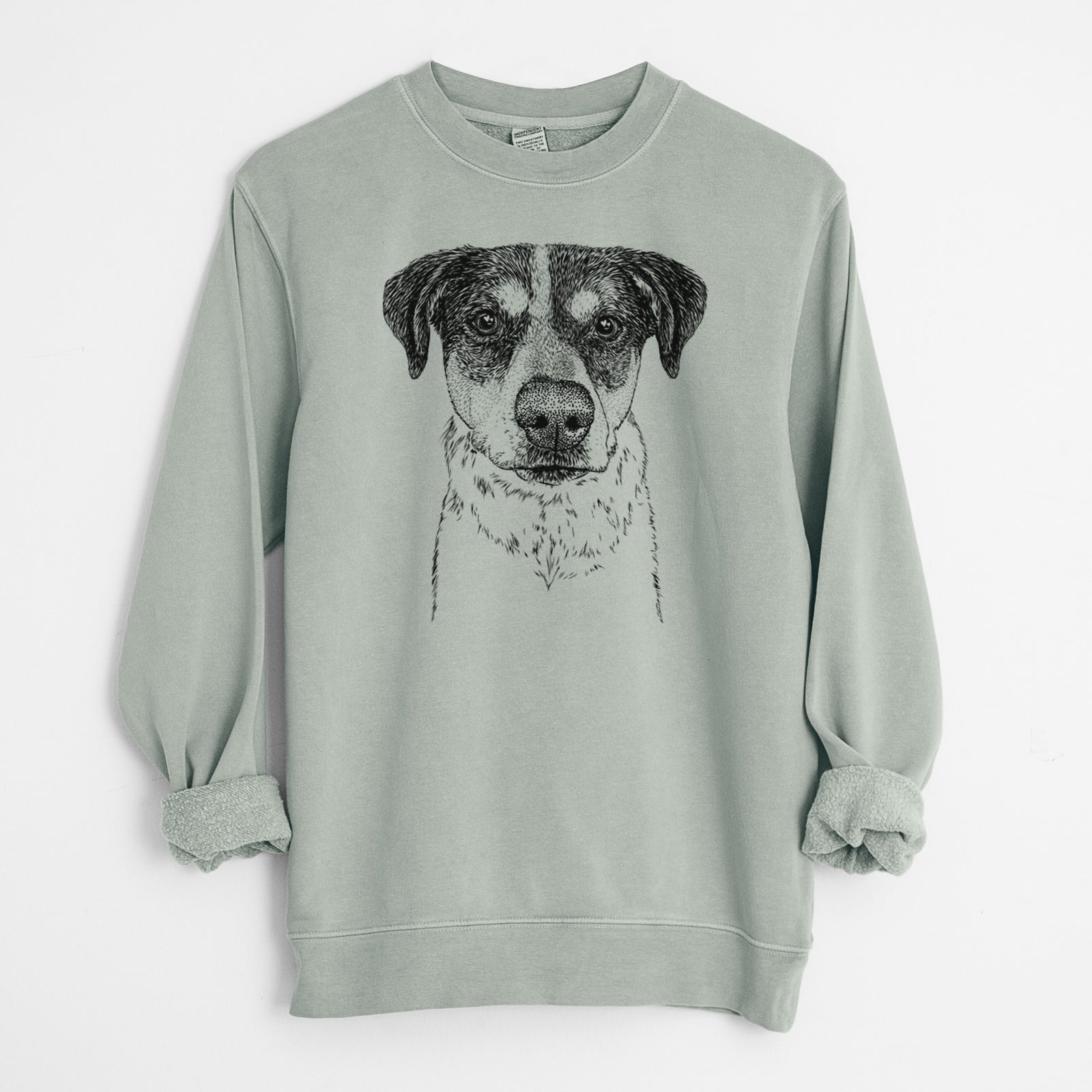 Bare Gertrude the Mixed Breed - Unisex Pigment Dyed Crew Sweatshirt