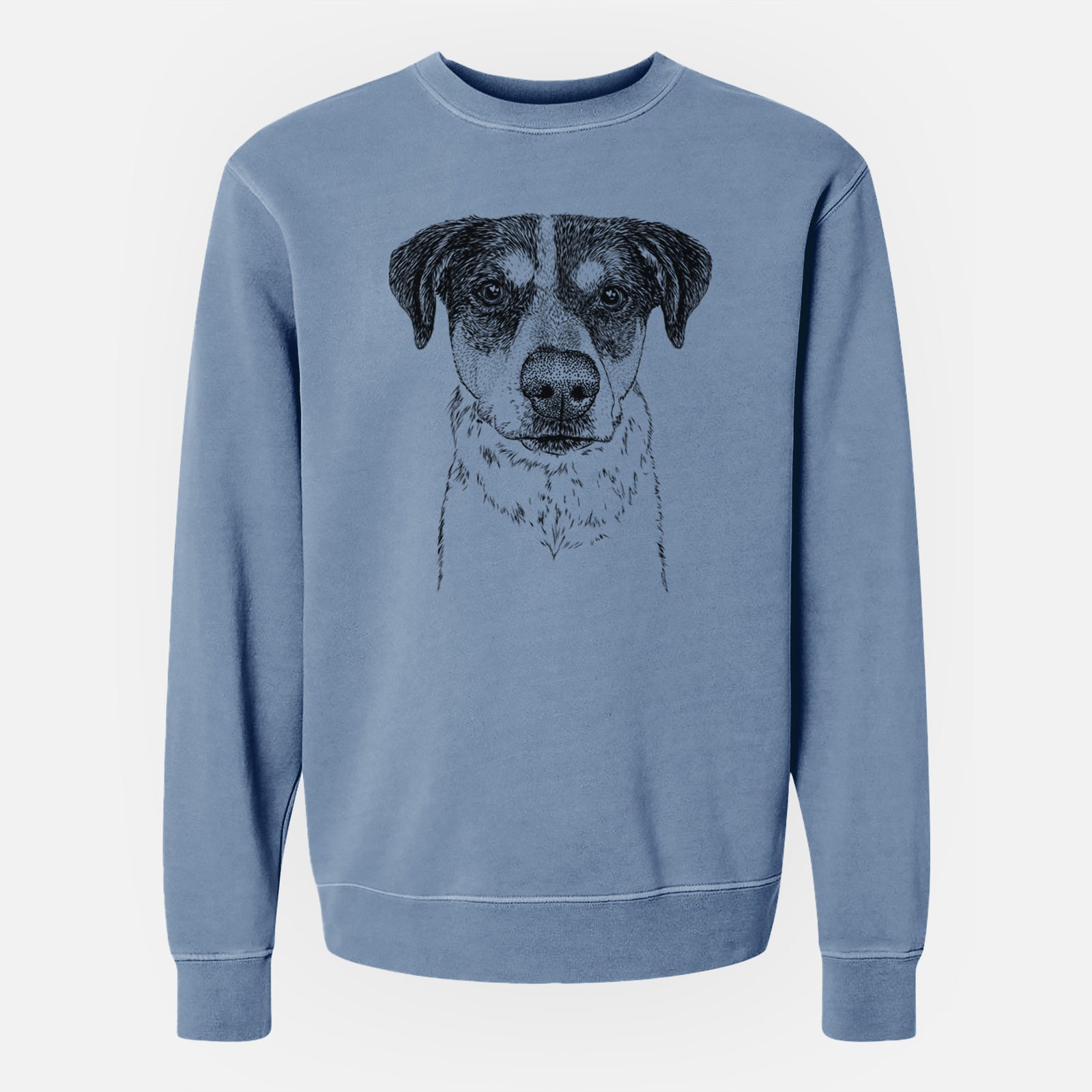 Bare Gertrude the Mixed Breed - Unisex Pigment Dyed Crew Sweatshirt