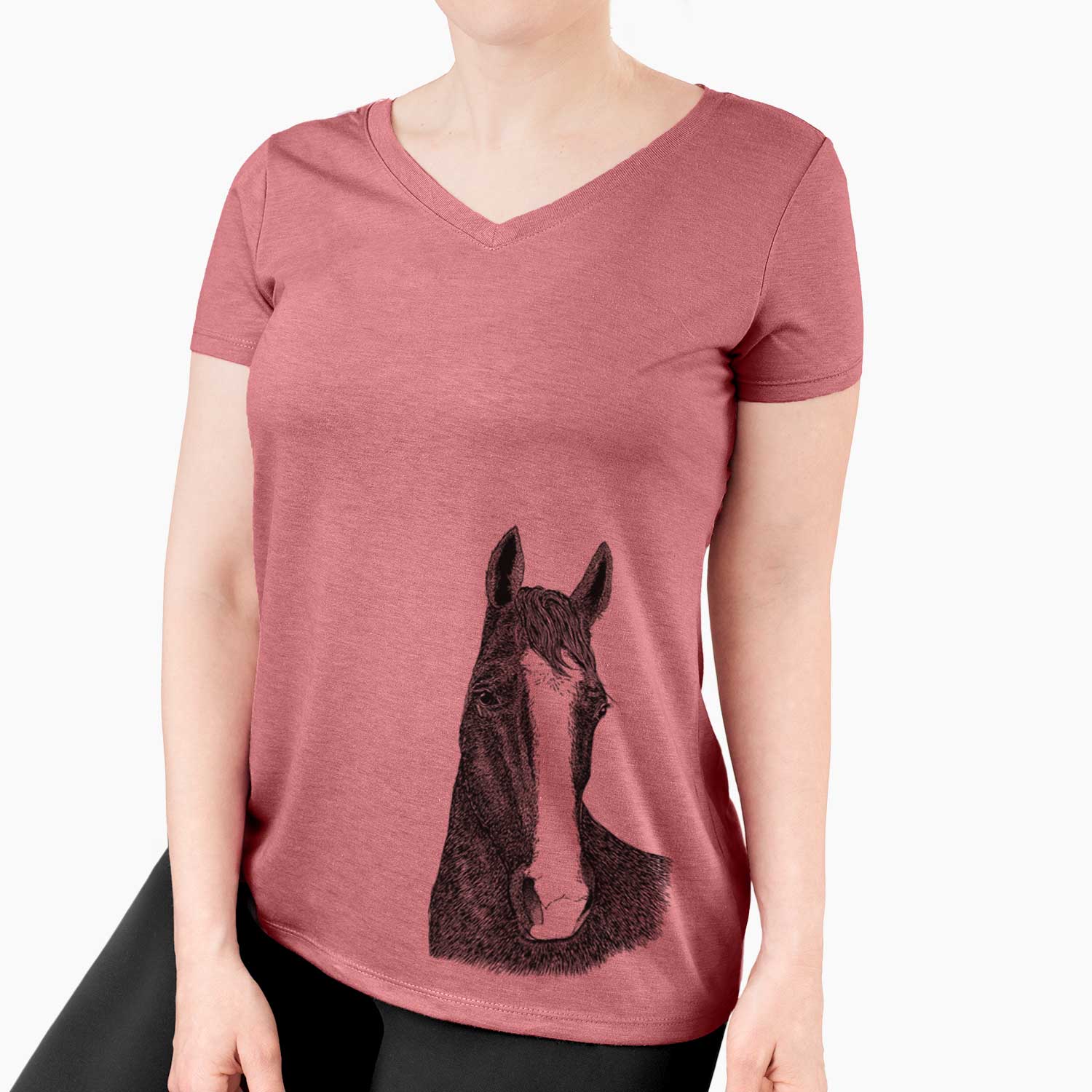 Bare Gibson the Tennessee Walking Horse - Women's V-neck Shirt