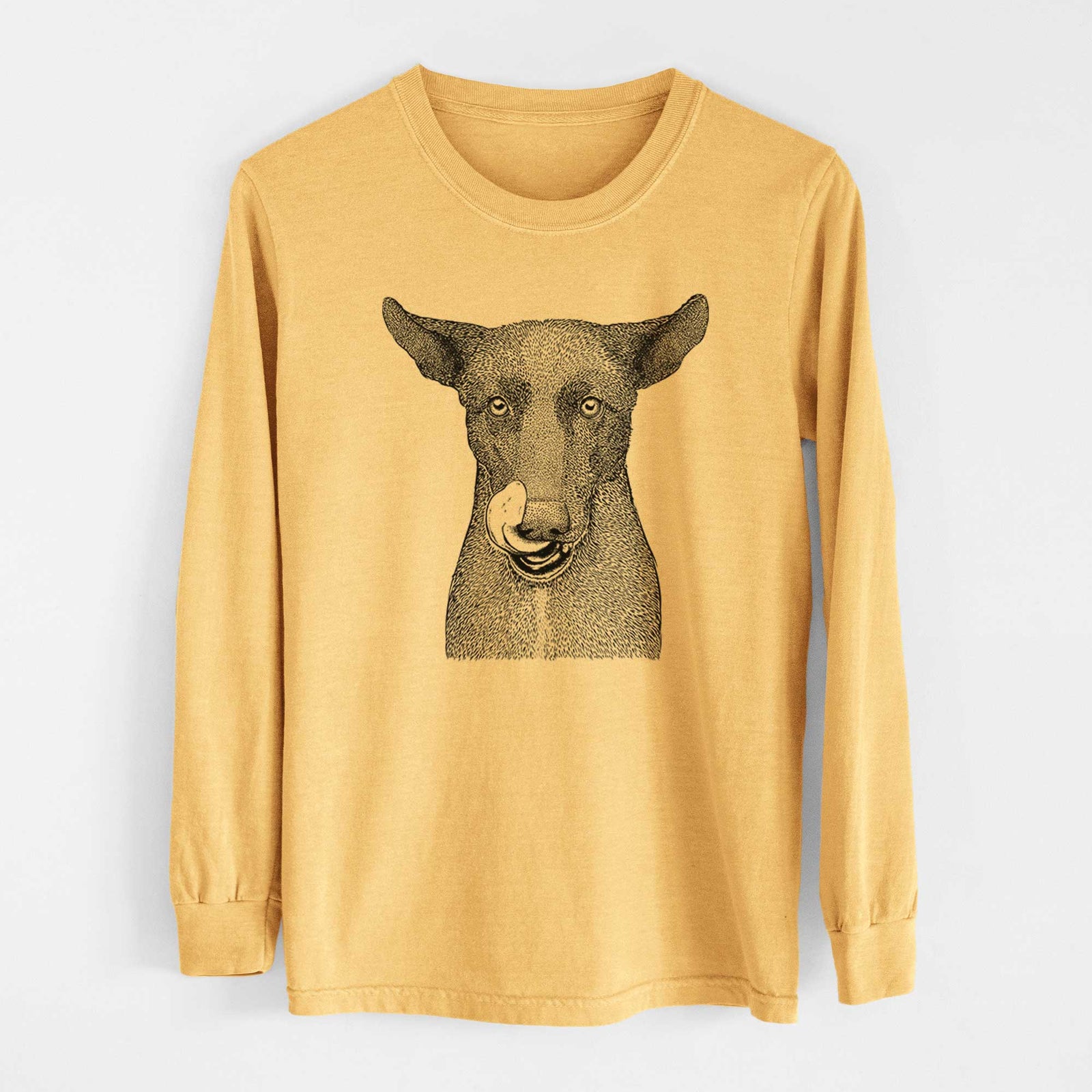 Bare Gidget the Mexican Street Dog - Heavyweight 100% Cotton Long Sleeve