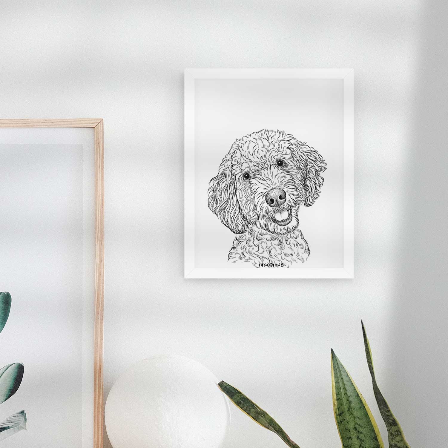 Gizmo the Goldendoodle Art Print