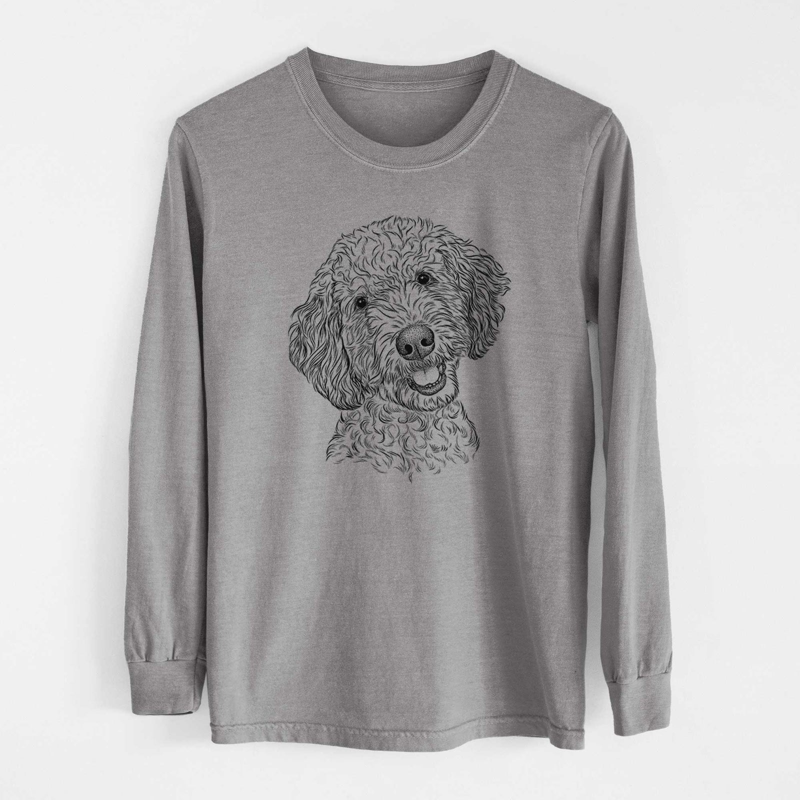 Bare Gizmo the Goldendoodle - Heavyweight 100% Cotton Long Sleeve