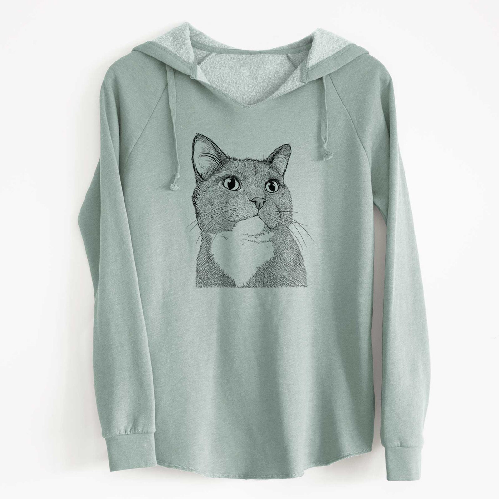 Bare Gizmo the Grey Cat - Cali Wave Hooded Sweatshirt
