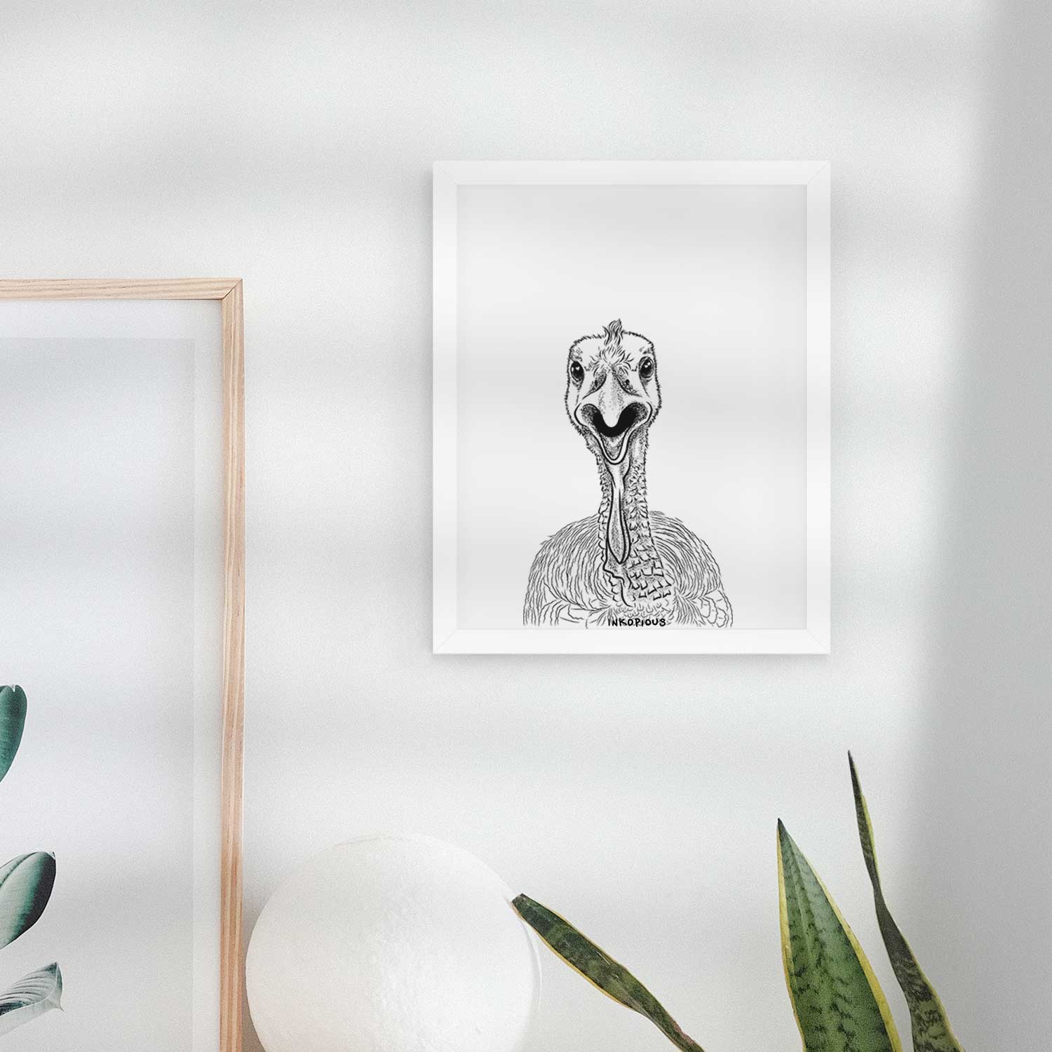 Gobble the Turkey Art Print