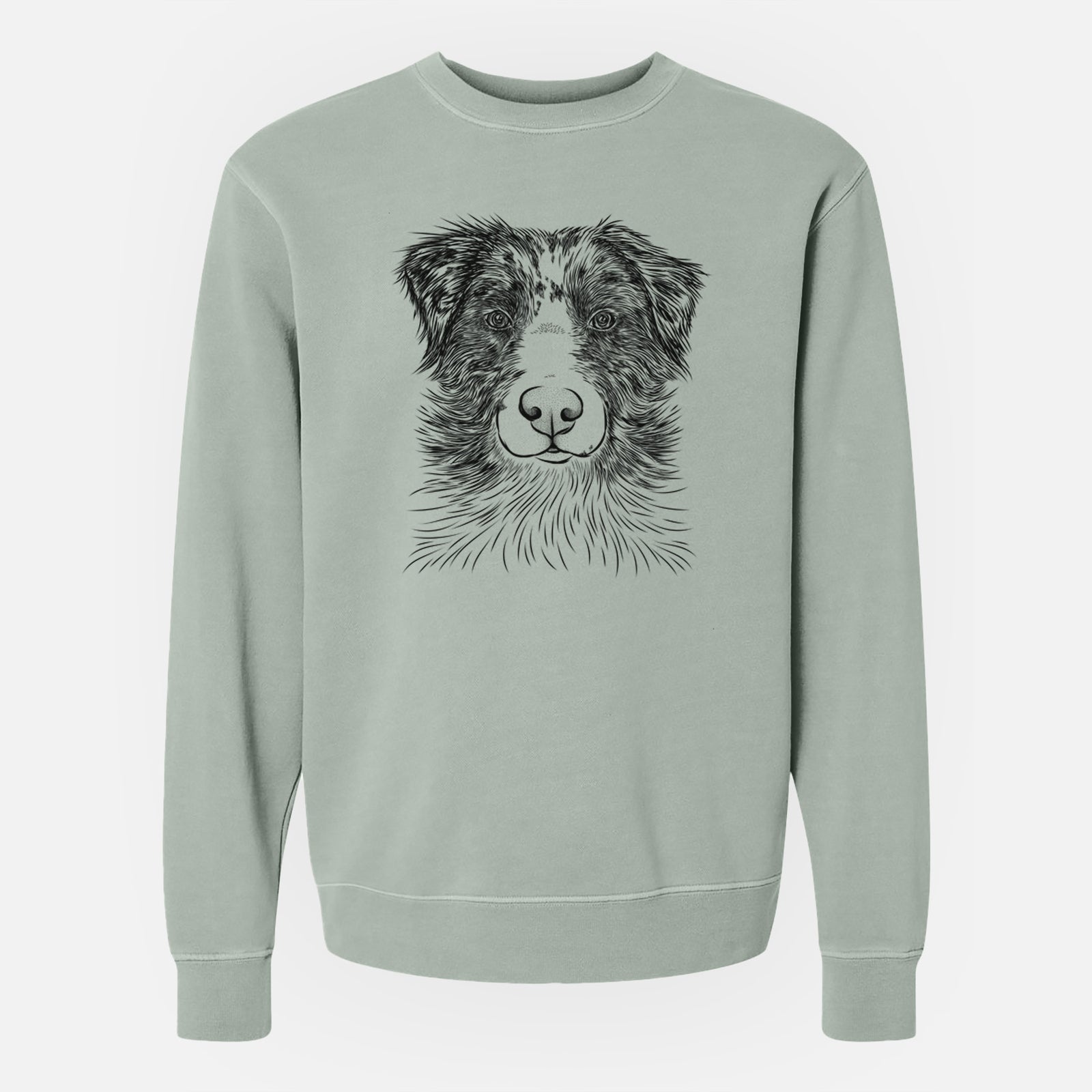 Bare Gram the Australian Shepherd - Unisex Pigment Dyed Crew Sweatshirt