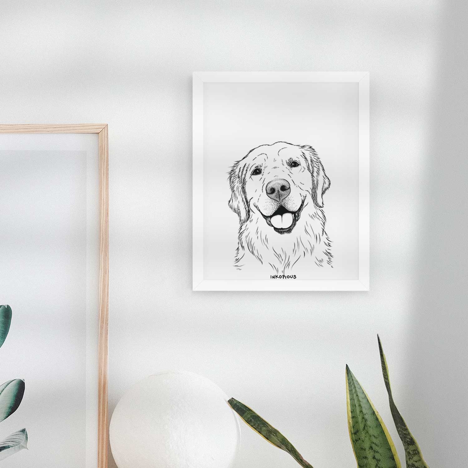 Griffin the Golden Retriever Art Print