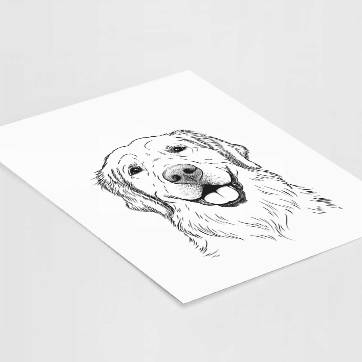 Griffin the Golden Retriever Art Print