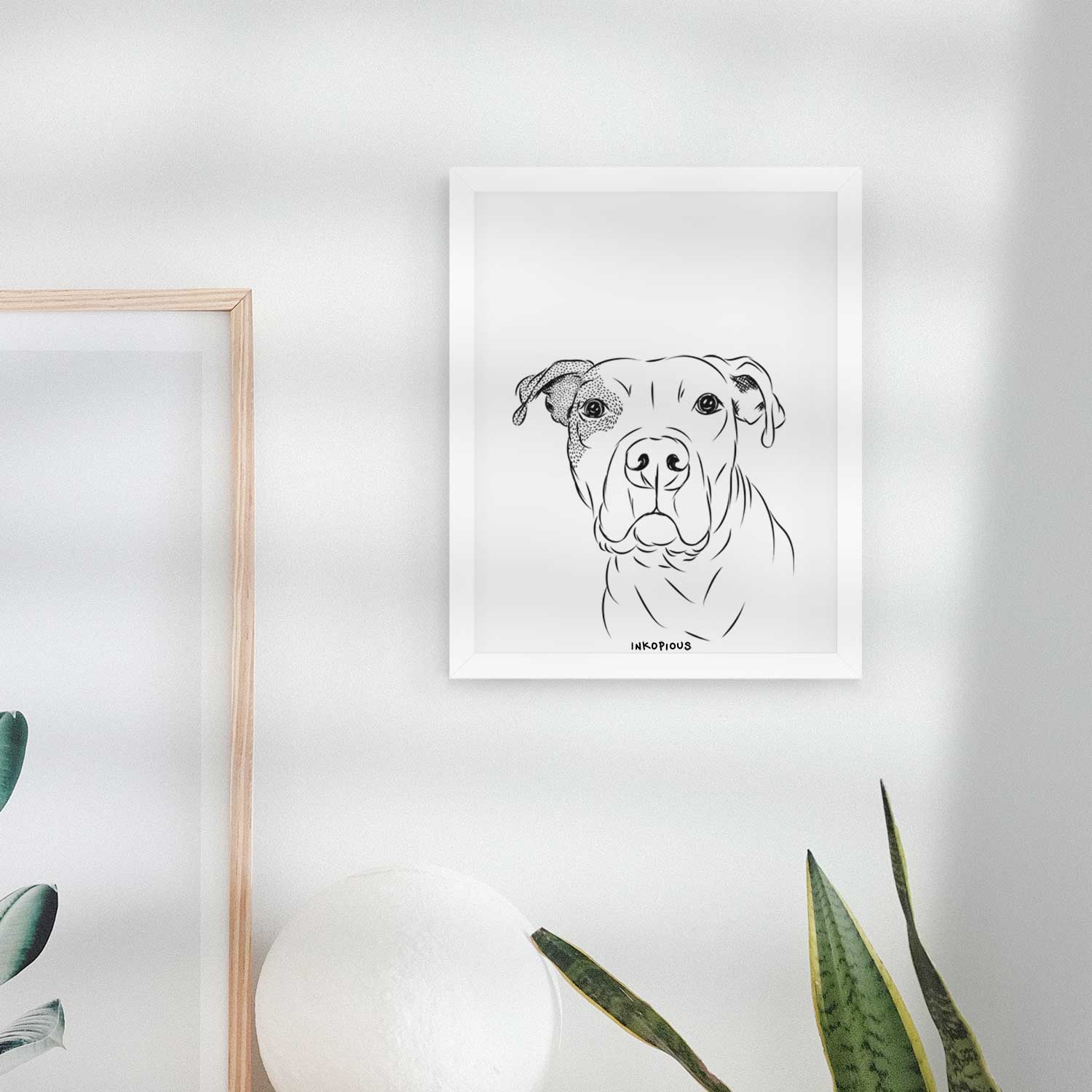 Gummy the Pitbull Art Print
