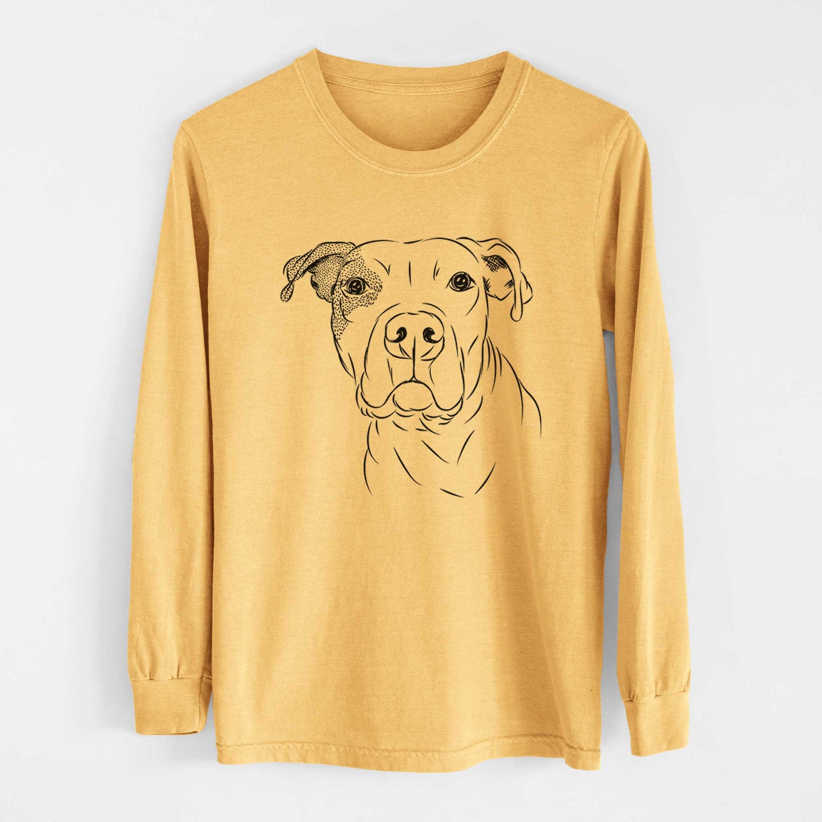 Bare Gummy the Pitbull - Heavyweight 100% Cotton Long Sleeve